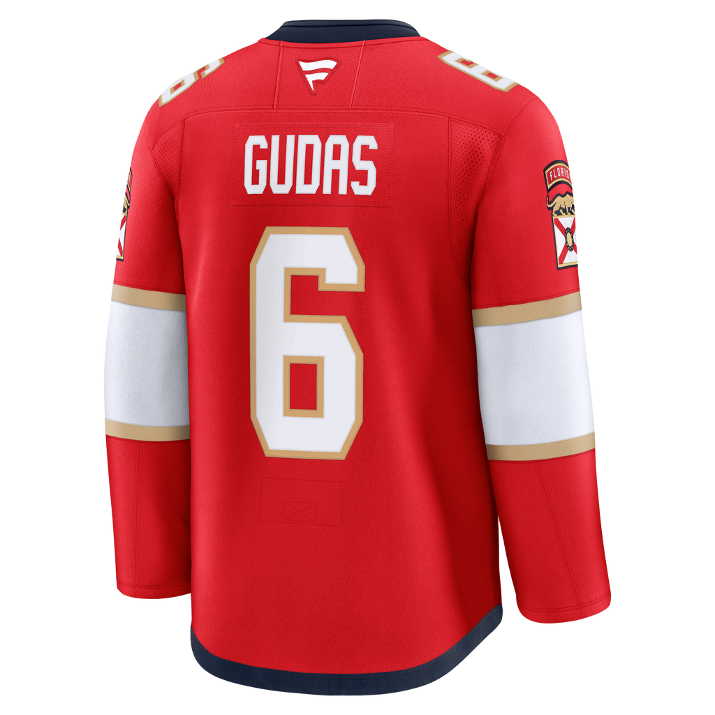 Florida Panthers Fanatics Home Premium Jersey - Red - Radko Gudas - Mens