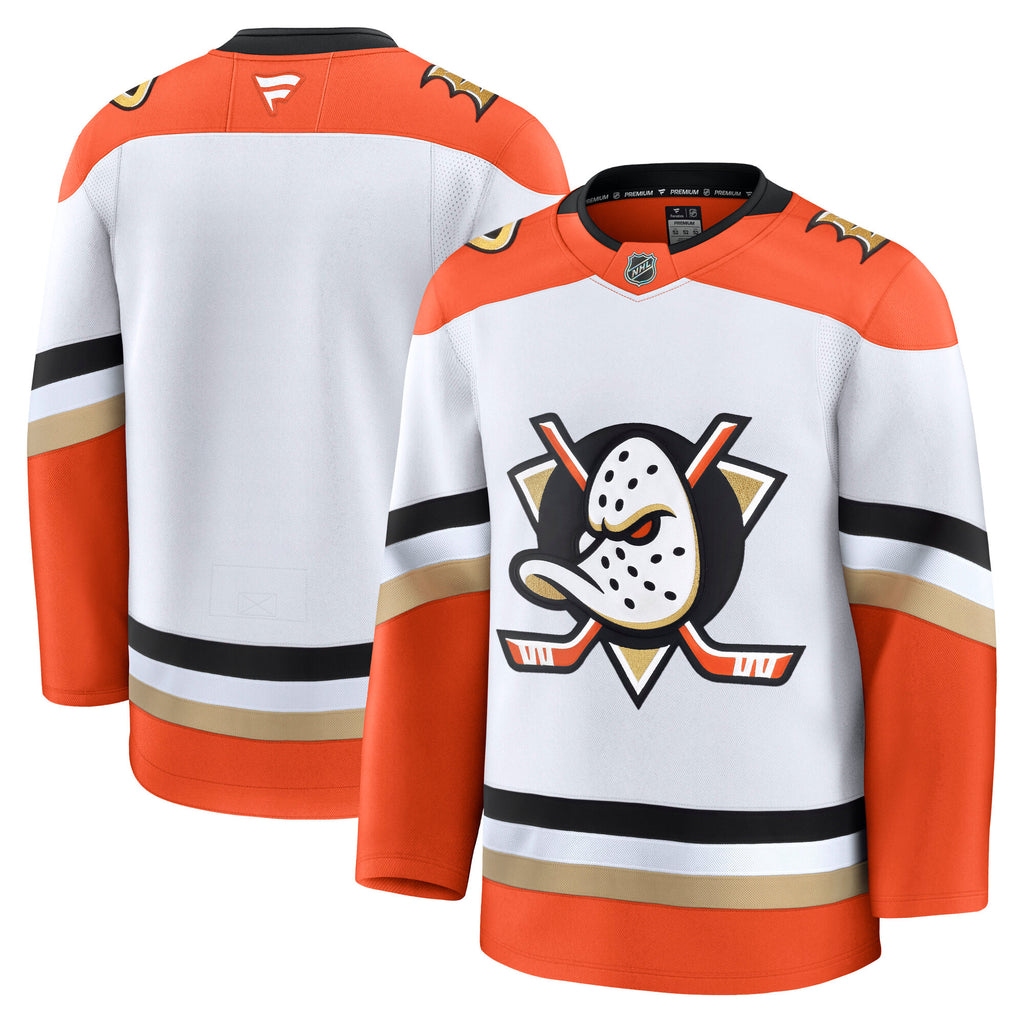 Anaheim Ducks Fanatics Branded Away Premium Jersey - Mens