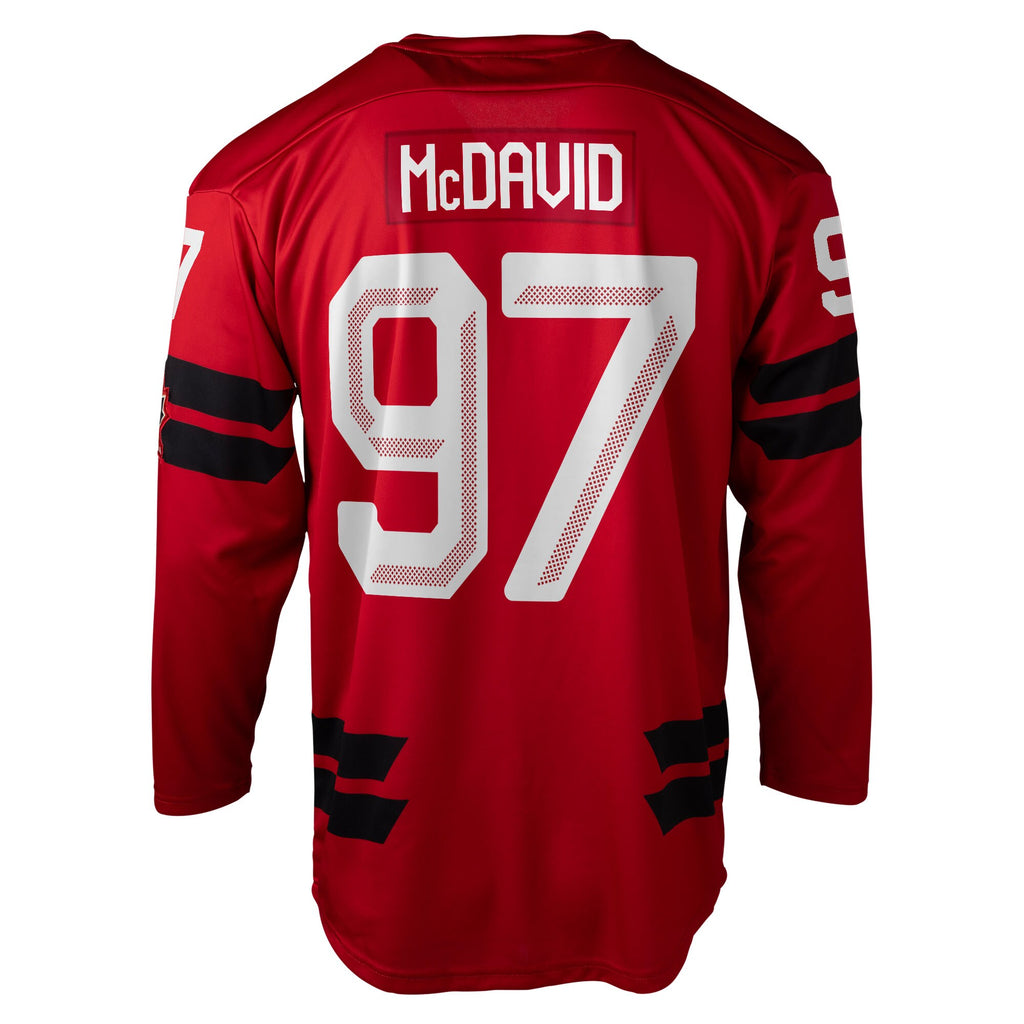 Men's Bauer Hockey Connor McDavid Red Hockey Canada 2026 Semi Pro Jersey