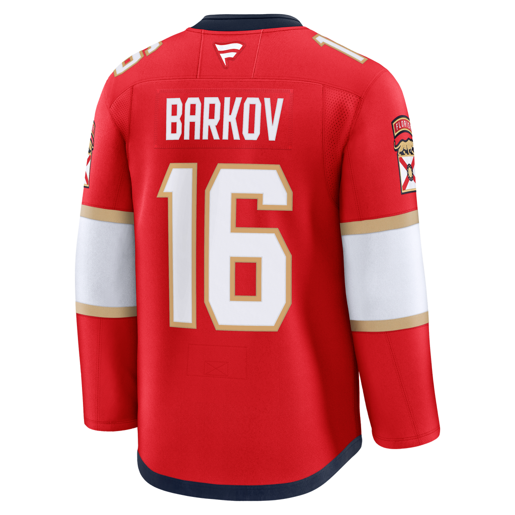 Florida Panthers Fanatics Home Premium Jersey - Red - Aleksander Barkov - Mens