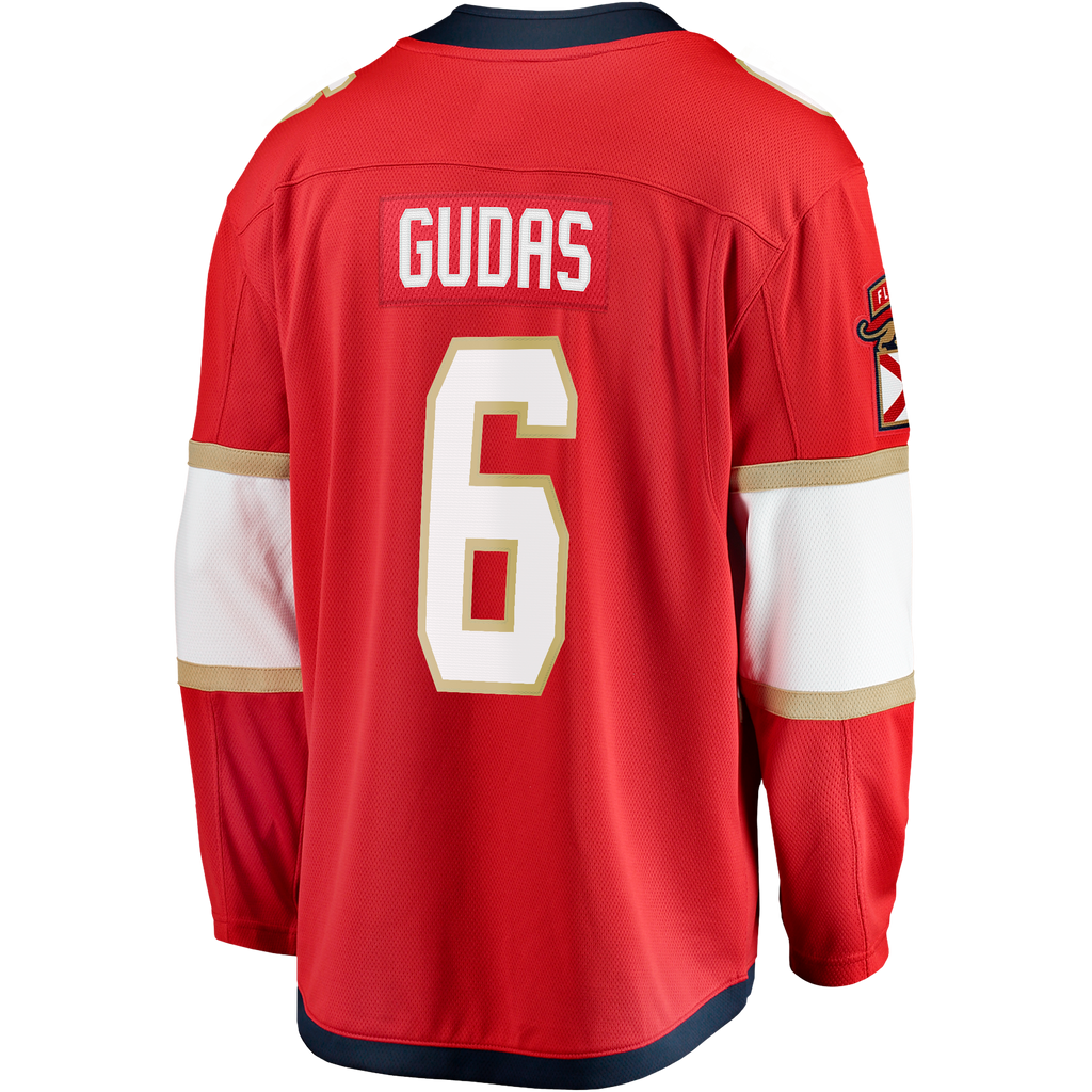 Florida Panthers Fanatics Home Breakaway Jersey - Red - Radko Gudas - Mens