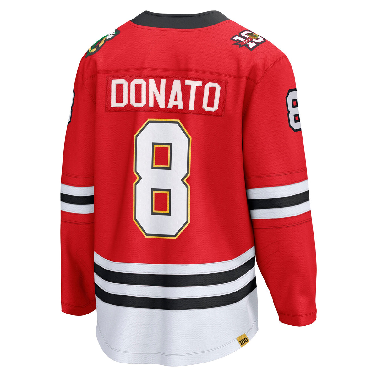Chicago Blackhawks Fanatics Home Centennial Breakaway Jersey - Red - Ryan Donato - Mens
