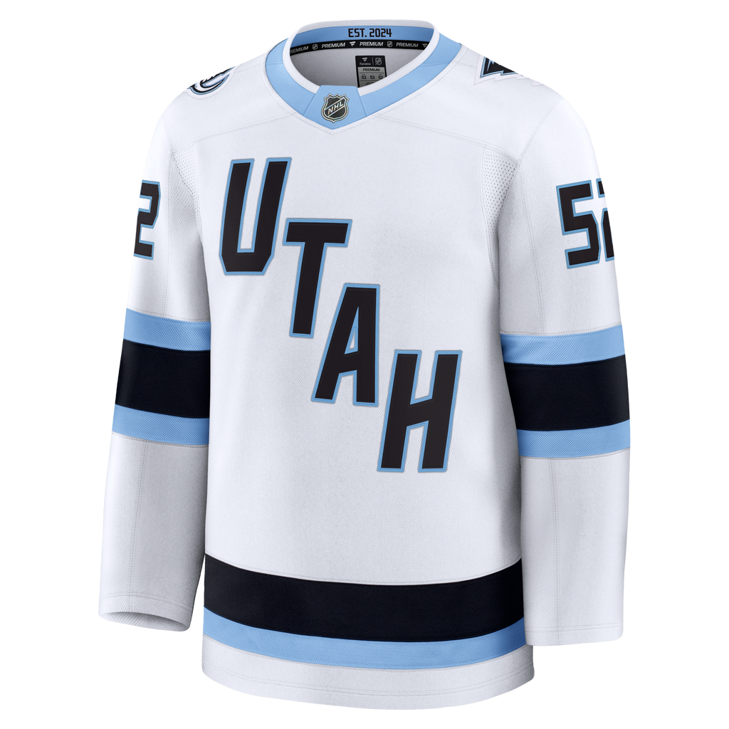 Utah Mammoth Fanatics Away Premium Jersey - White - MacKenzie Weegar - Mens