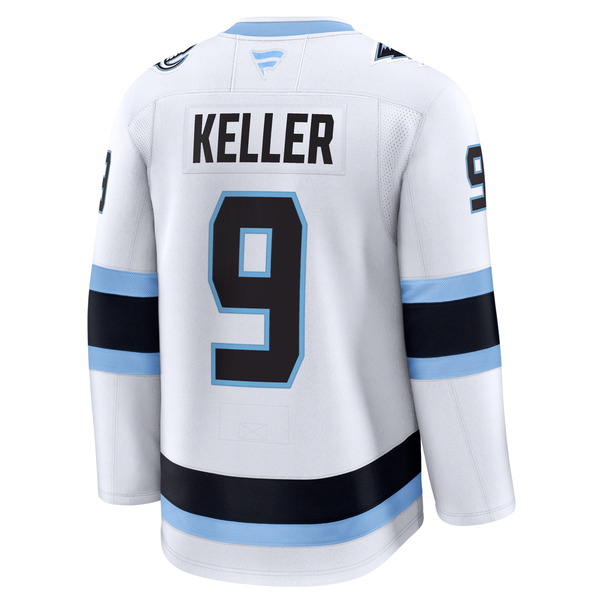 Utah Mammoth Fanatics Away Premium Jersey - White - Clayton Keller - Mens
