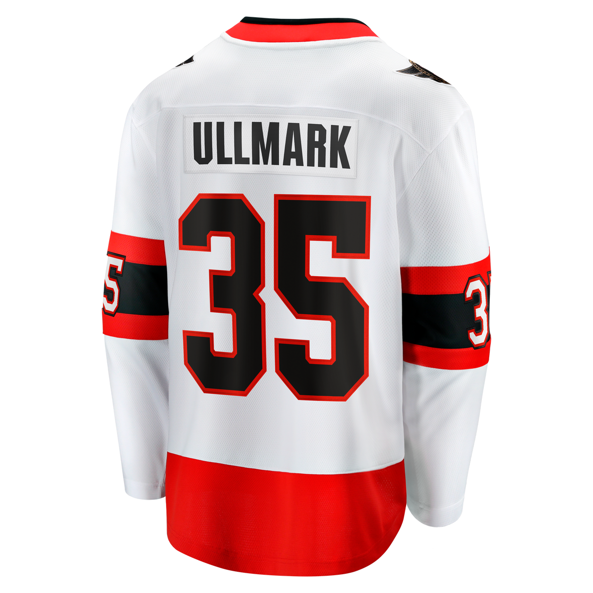 Ottawa Senators Fanatics Away Breakaway Jersey - White - Linus Ullmark - Mens