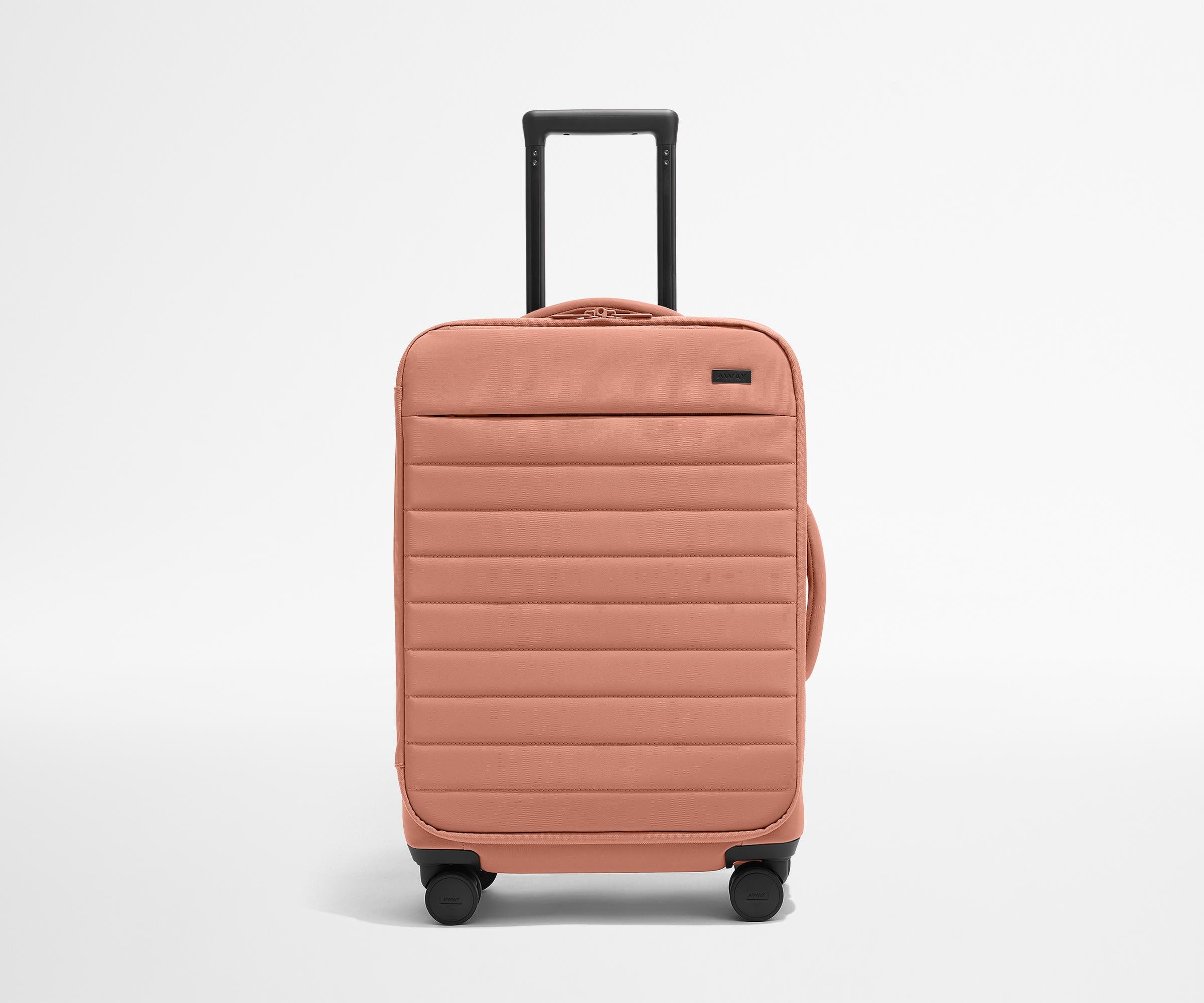 Away Softside Bigger Carry-On Suitcase - Clay Pink