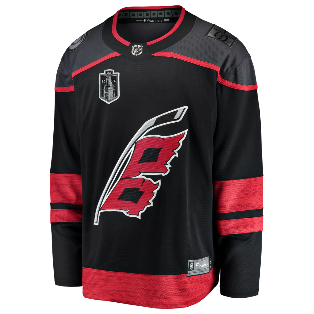 Men's Fanatics Black Carolina Hurricanes 2026 Stanley Cup Final Home Breakaway Jersey