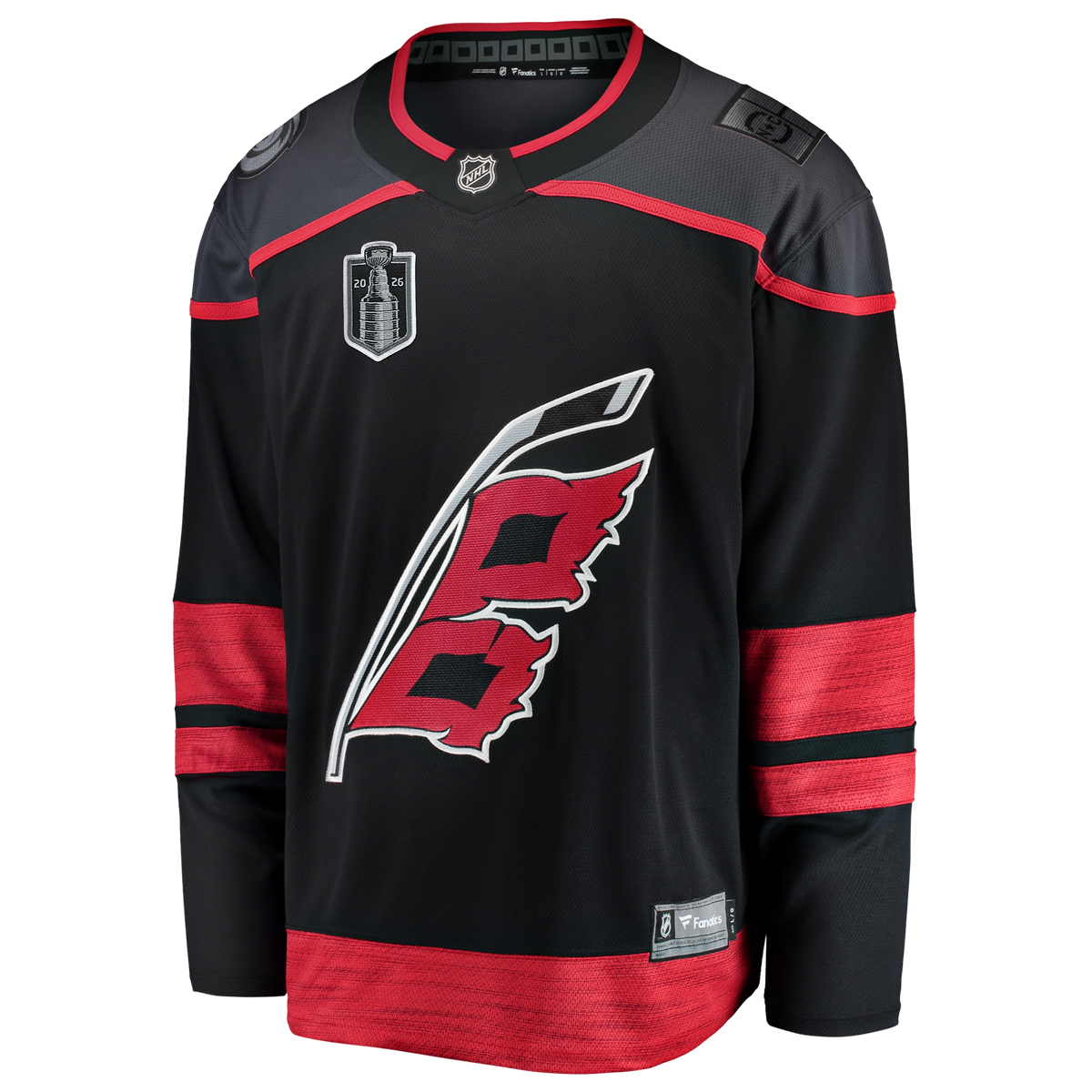 Men's Fanatics Black Carolina Hurricanes 2026 Stanley Cup Final Home Breakaway Jersey