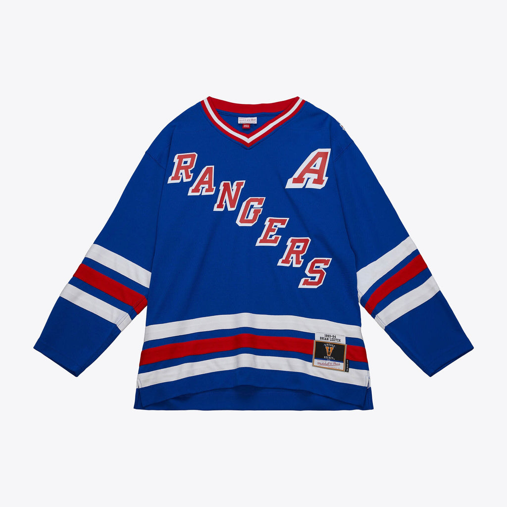 New York Rangers Mitchell & Ness Blue Line Jersey Brian Leetch 1993