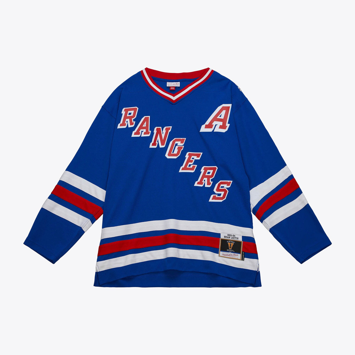 New York Rangers Mitchell & Ness Blue Line Jersey Brian Leetch 1993