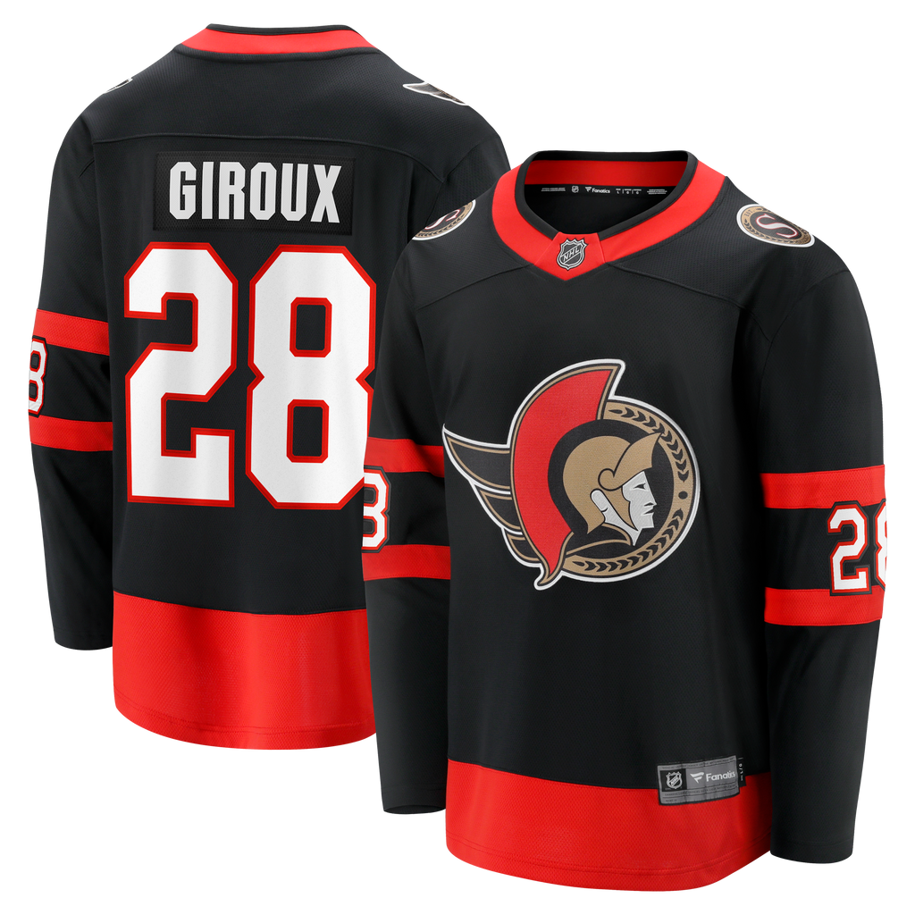 Ottawa Senators Fanatics Breakaway Jersey Home - Black - Claude Giroux - Mens