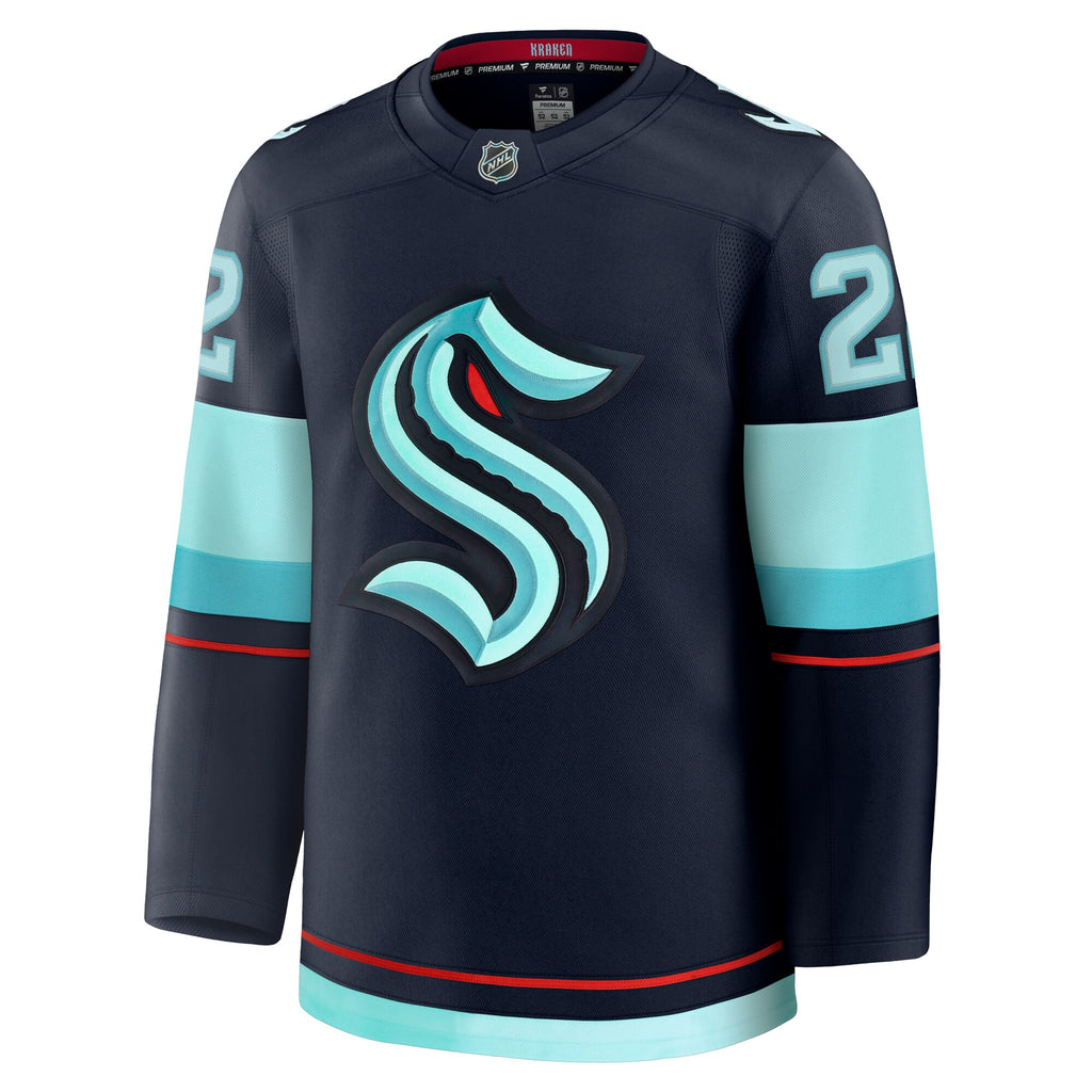 Seattle Kraken Fanatics Branded Home Premium Jersey - Deep Sea Blue - Oliver Bjorkstrand - Mens