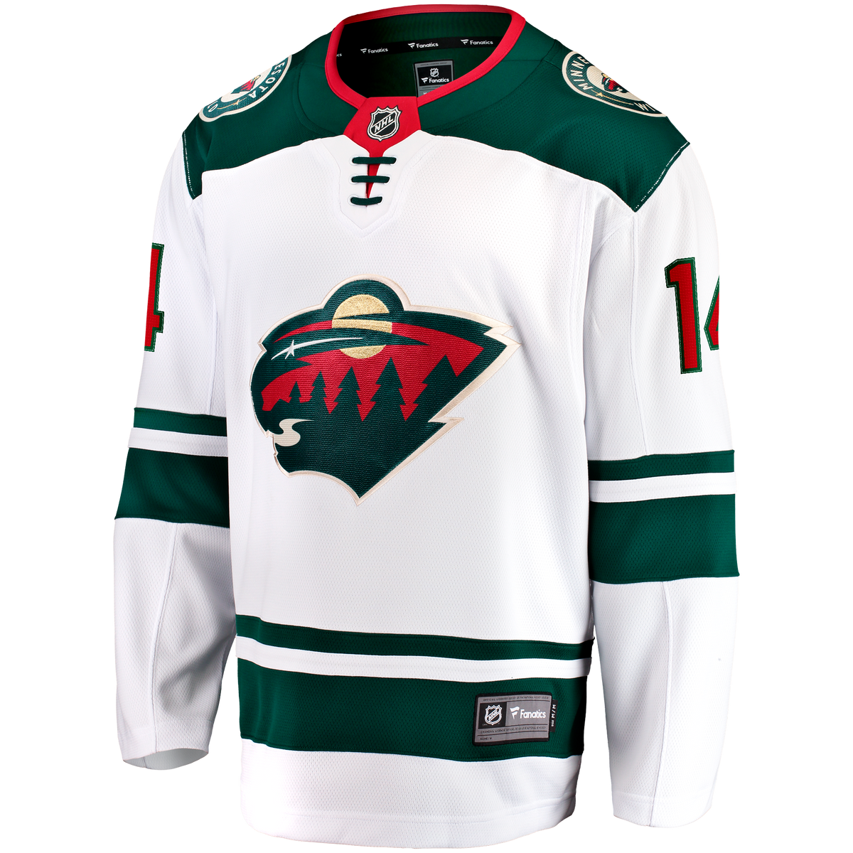 Minnesota Wild Fanatics Away Breakaway Jersey - White - Joel Eriksson Ek - Mens