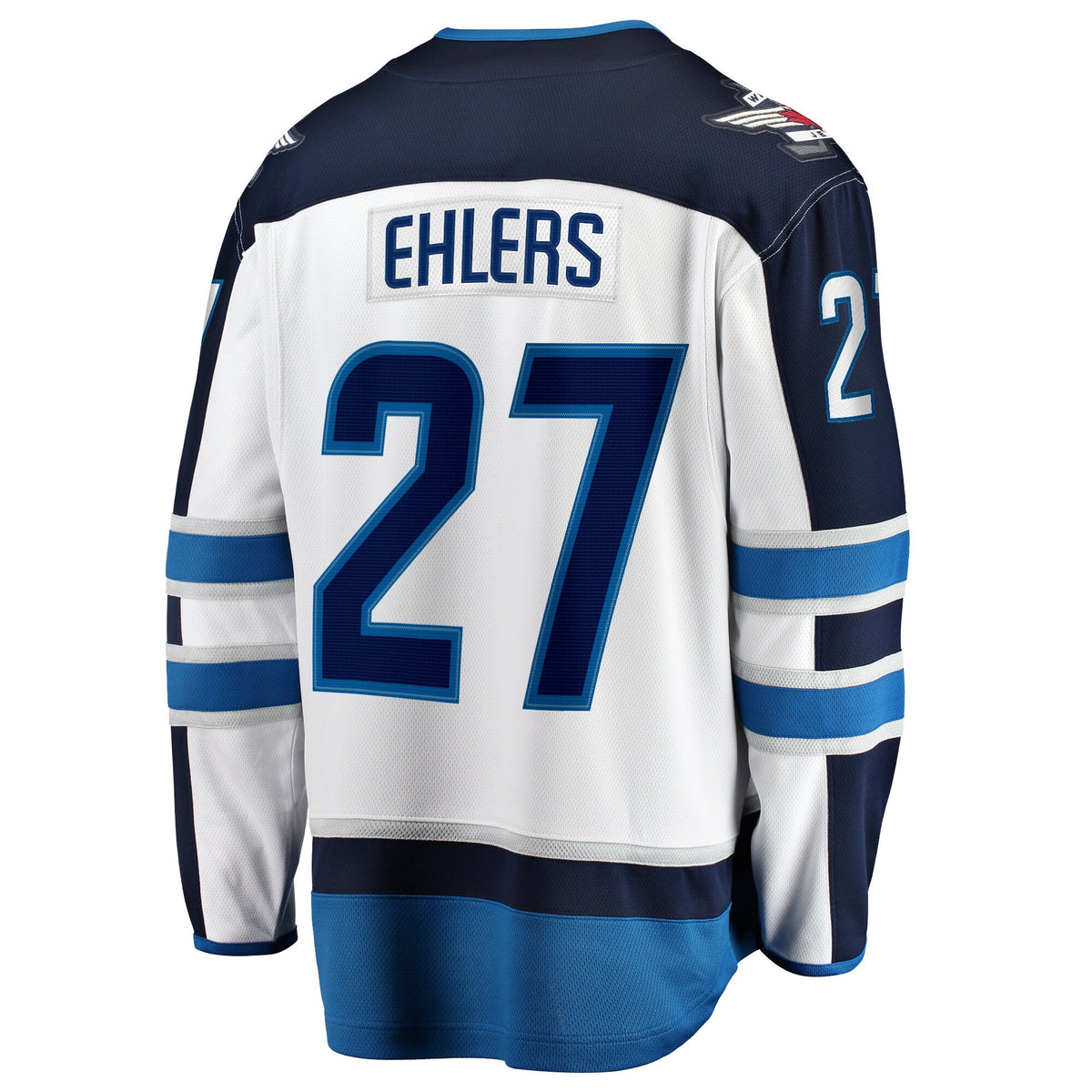 Winnipeg Jets Fanatics Away Breakaway Jersey - White - Nikolaj Ehlers - Mens