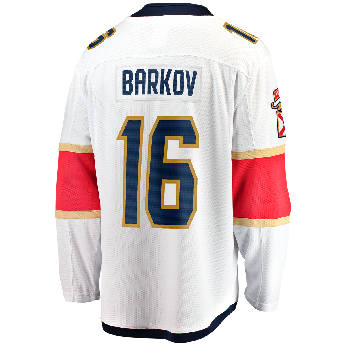 Florida Panthers Fanatics Away Breakaway Jersey - White - Aleksander Barkov - Mens