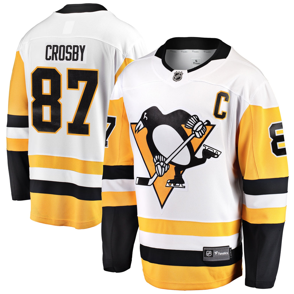 Men's Fanatics Sidney Crosby White Pittsburgh Penguins  Breakaway Jersey