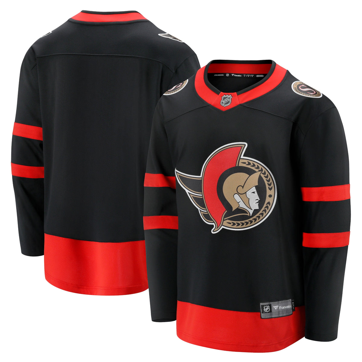 Ottawa Senators Fanatics Breakaway Jersey Home - Black - Mens