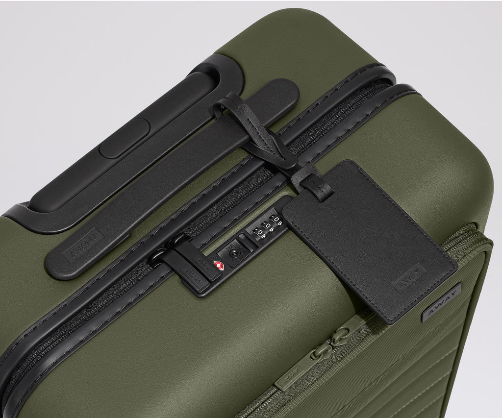 Away The Executive Bigger Carry-On Suitcase - Olive Green