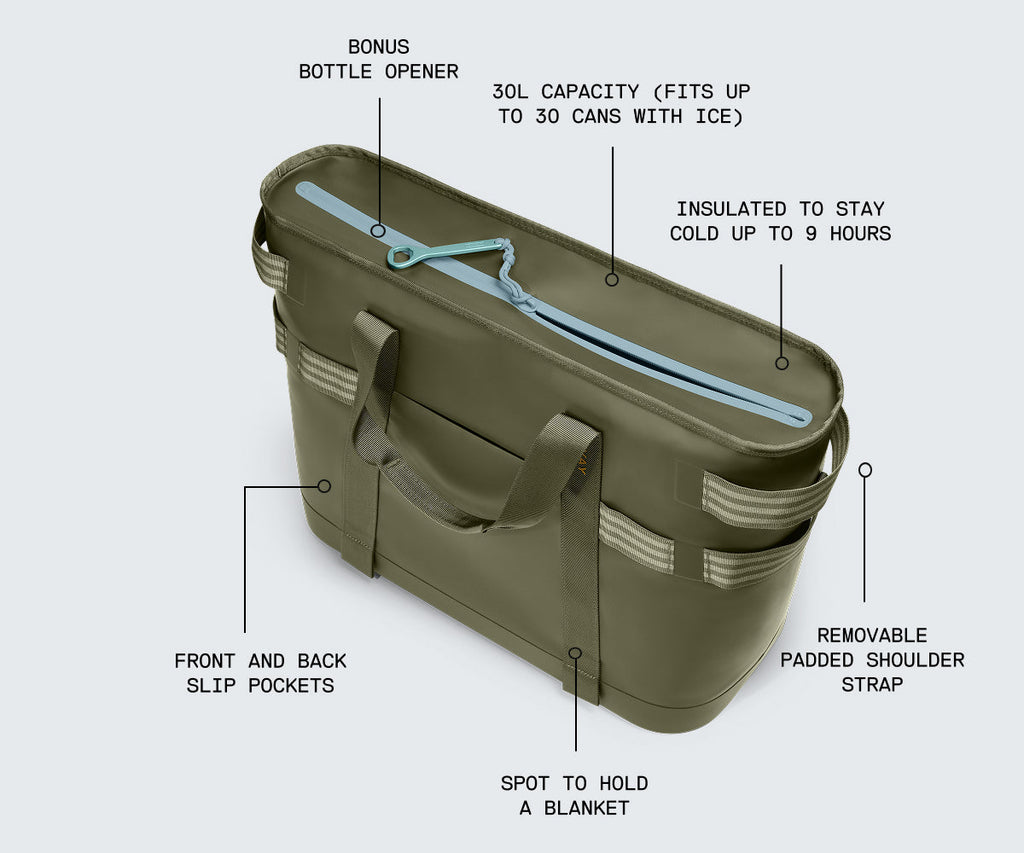 Away Cooler Tote Tote Bag - Navy Blue
