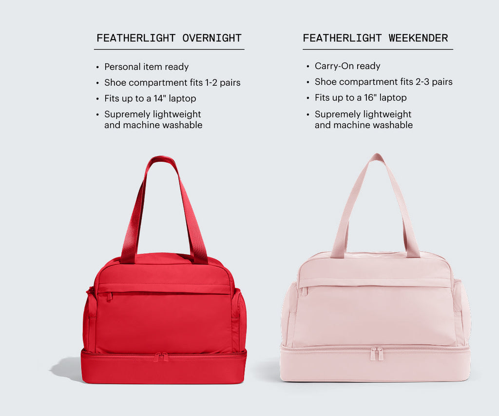 Away Featherlight Overnight Bag Crossbody Bag - Cherry Red