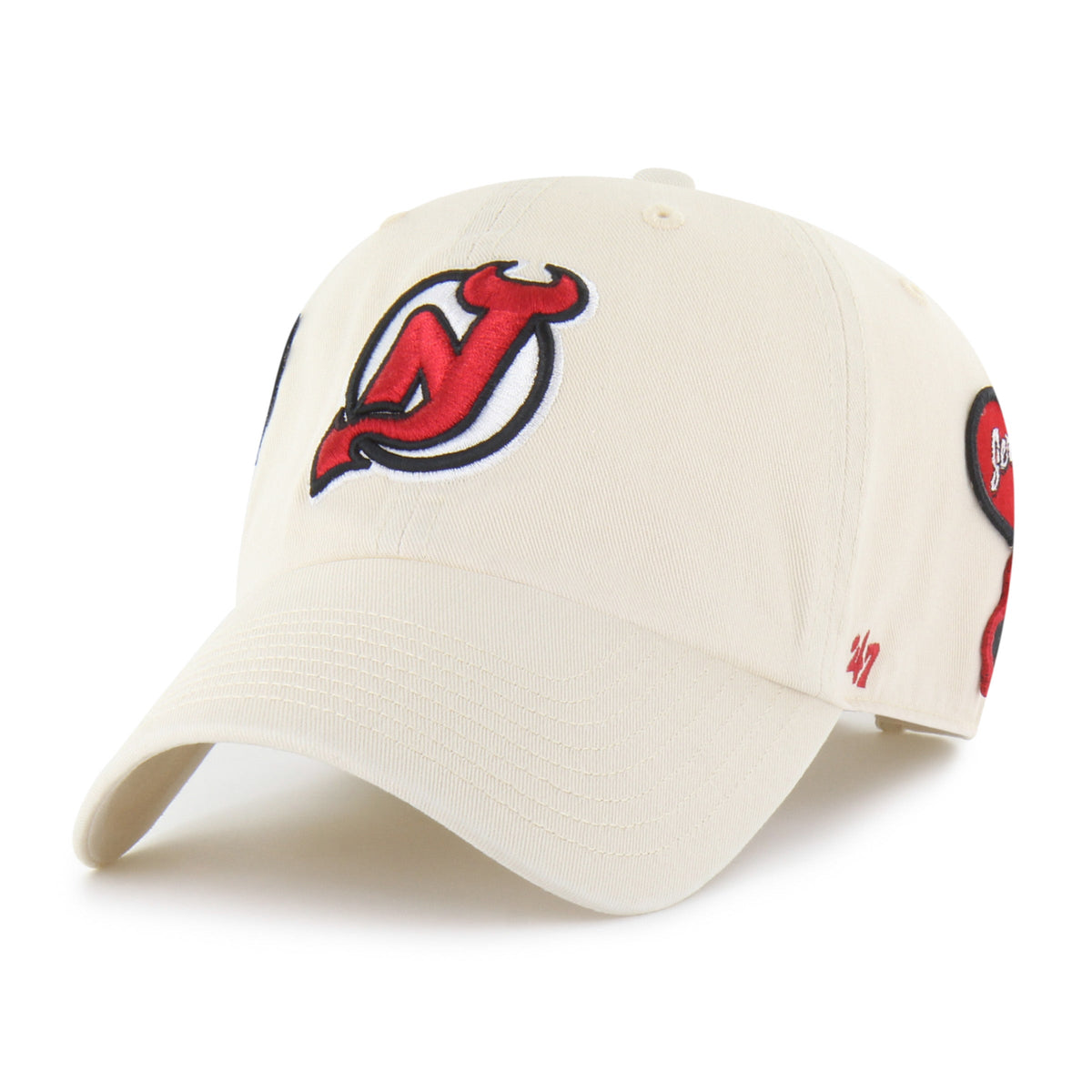 NEW JERSEY DEVILS BADGES '47 CLEAN UP