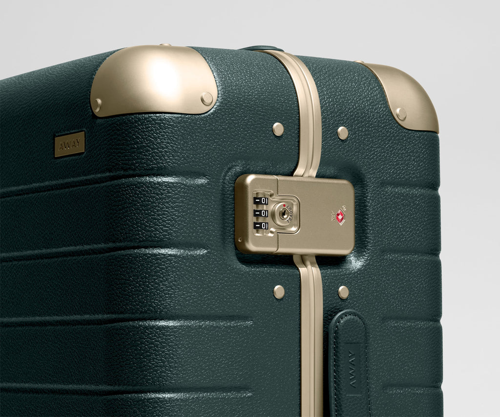 Away The Aluminum Edge Medium Suitcase - Ivy Green