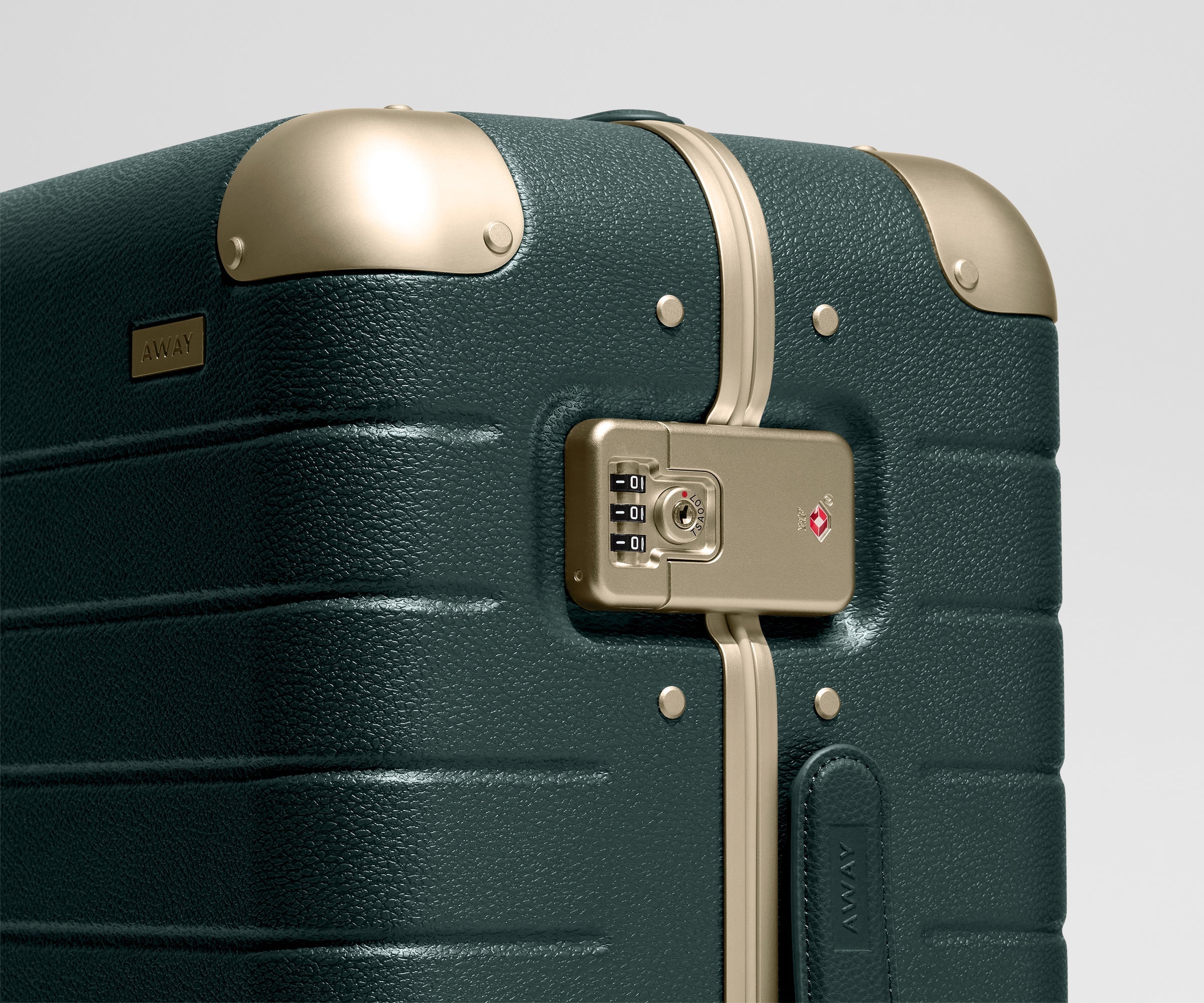 Away The Aluminum Edge Medium Suitcase - Ivy Green