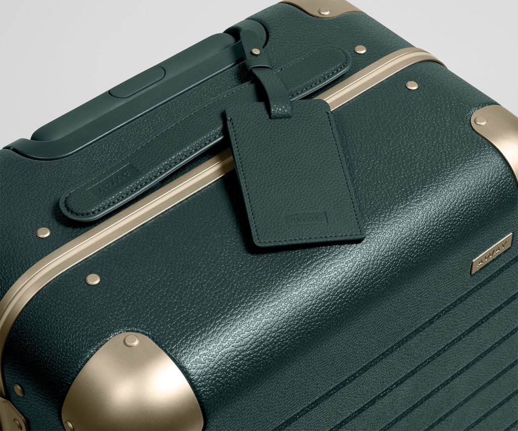 Away The Aluminum Edge Carry-On Suitcase - Ivy Green