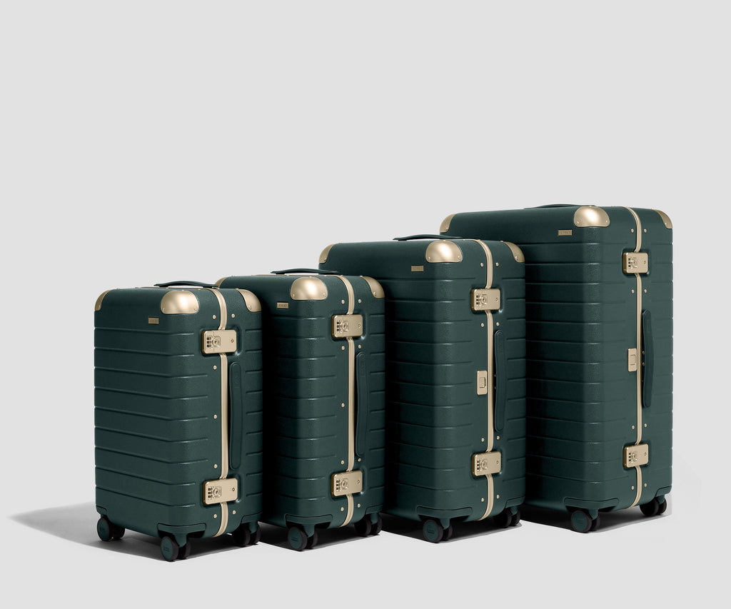 Away The Aluminum Edge Bigger Carry-On Suitcase - Ivy Green