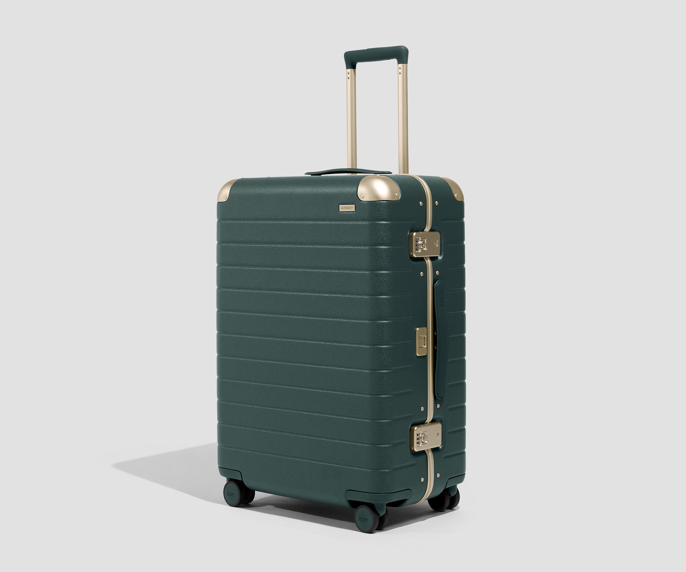 Away The Aluminum Edge Medium Suitcase - Ivy Green
