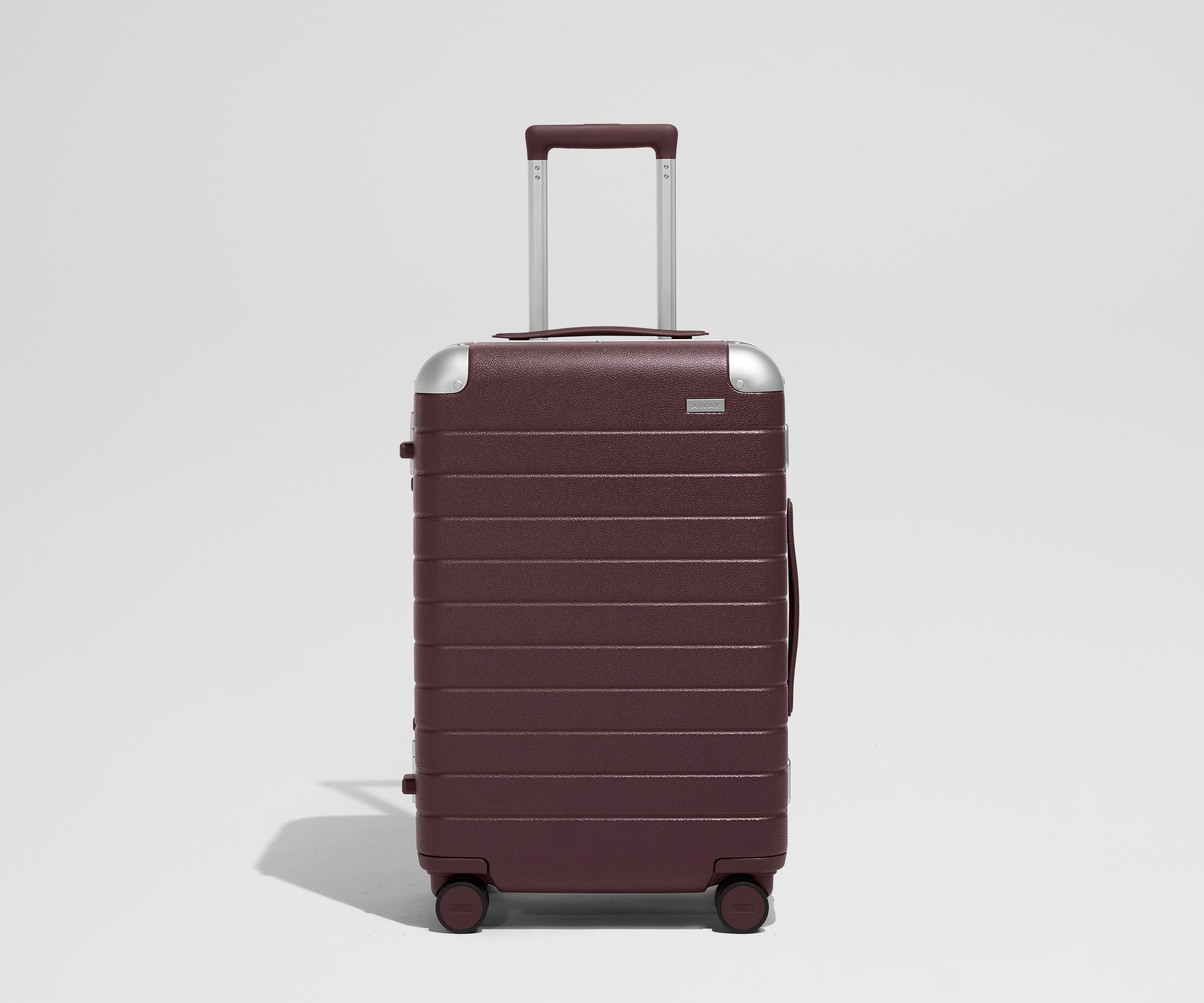 Away The Aluminum Edge Bigger Carry-On Suitcase - Oxblood Red