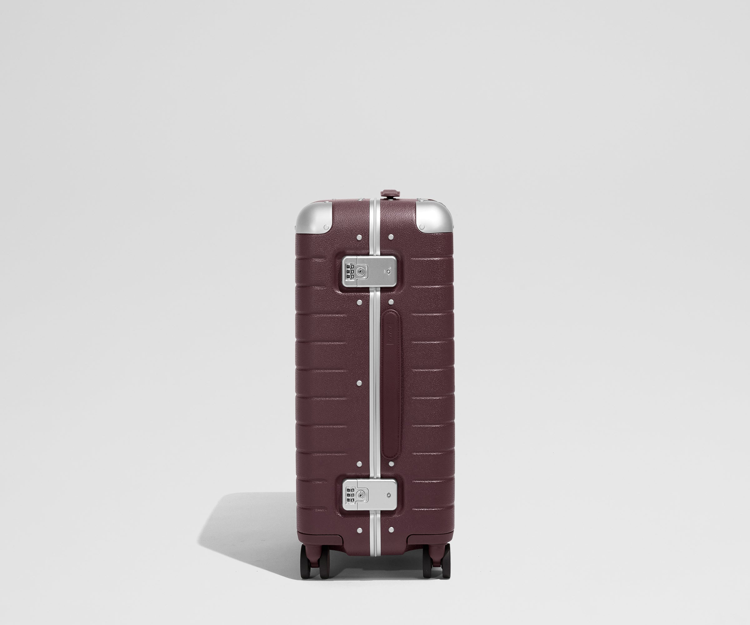 Away The Aluminum Edge Bigger Carry-On Suitcase - Oxblood Red