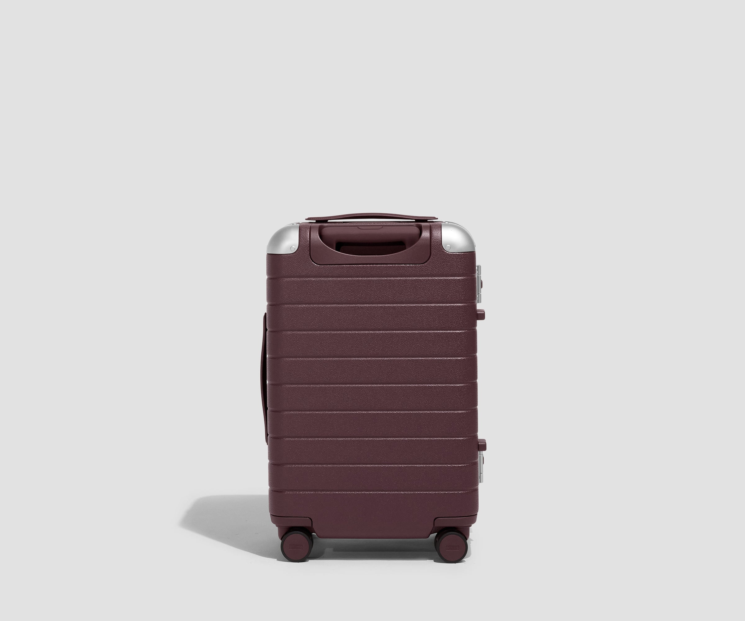 Away The Aluminum Edge Carry-On Suitcase - Oxblood Red