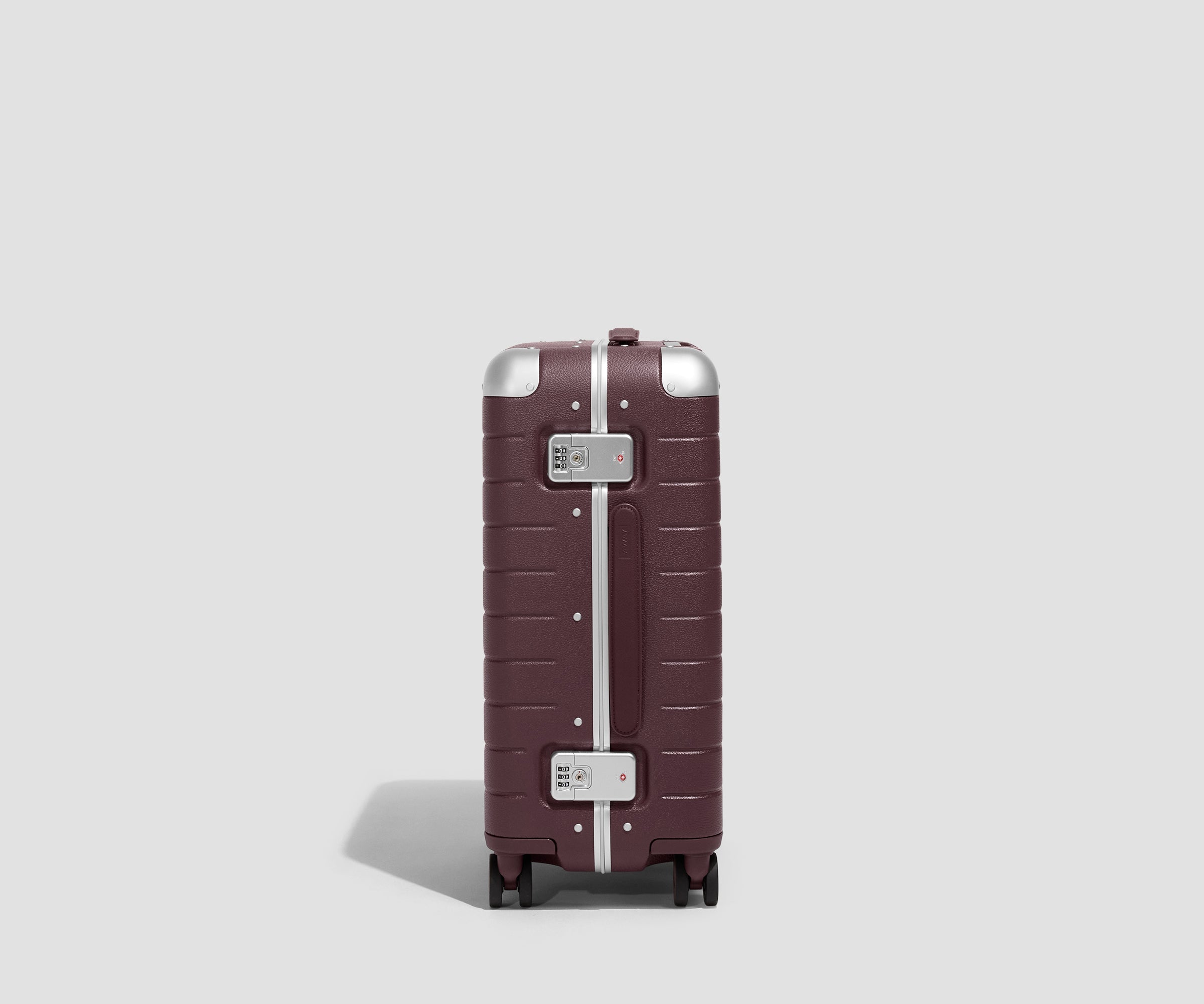 Away The Aluminum Edge Carry-On Suitcase - Oxblood Red