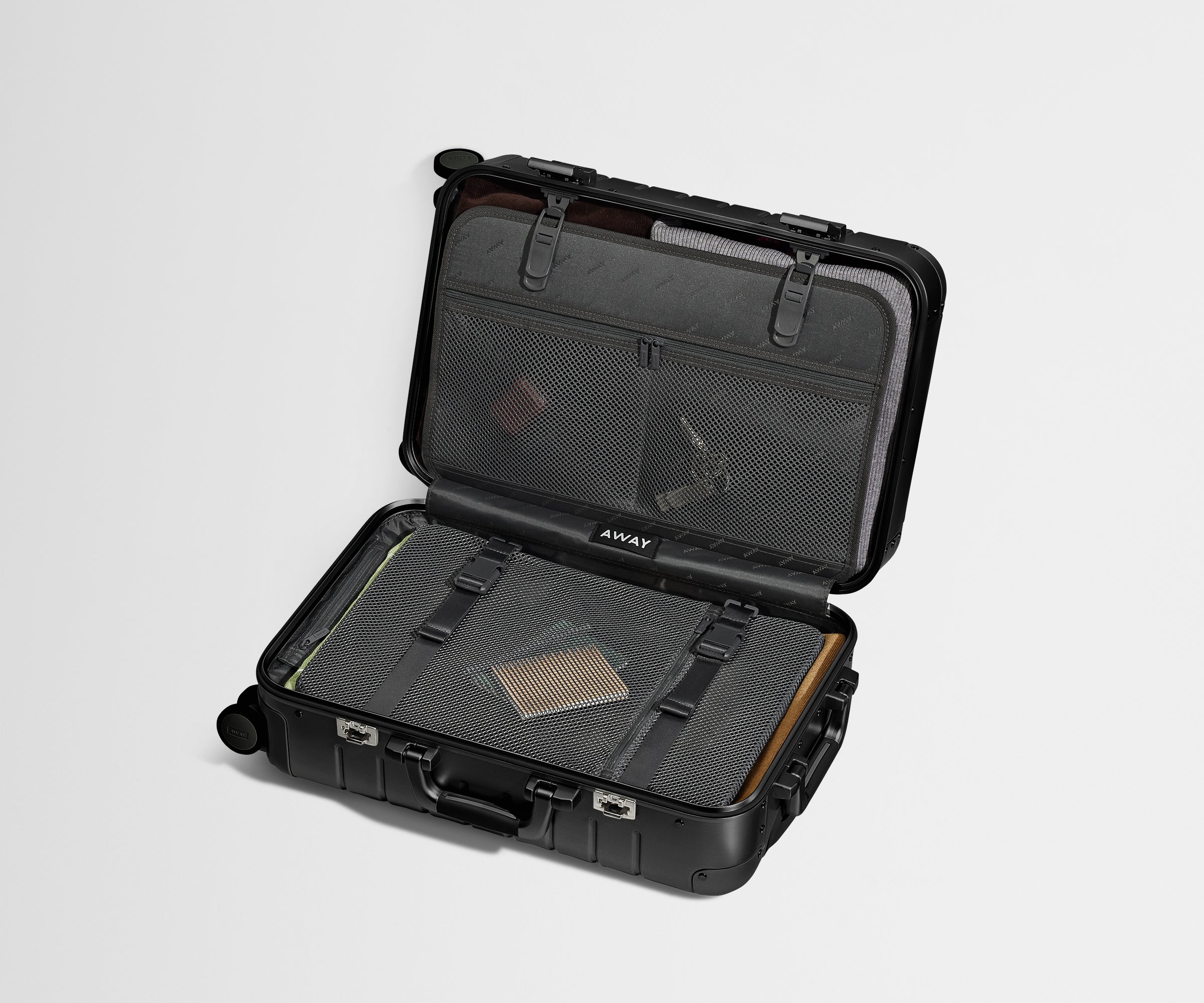 Away The Carry-On: Aluminum Edition Suitcase - Onyx Black