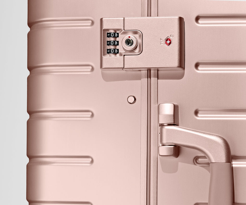 Away The Large: Aluminum Edition Suitcase - Rose Gold
