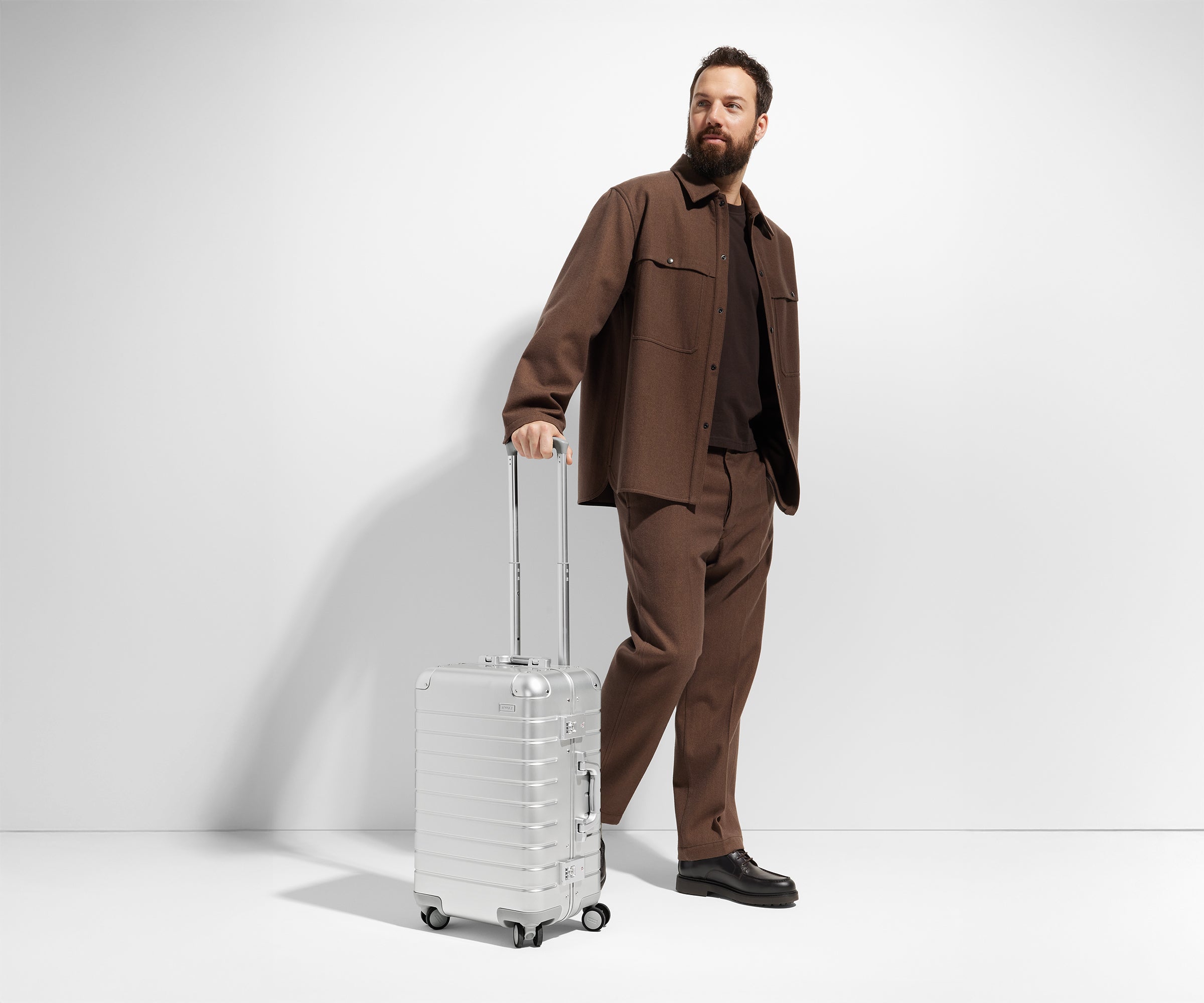 Away The Bigger Carry-On: Aluminum Edition Suitcase - Silver