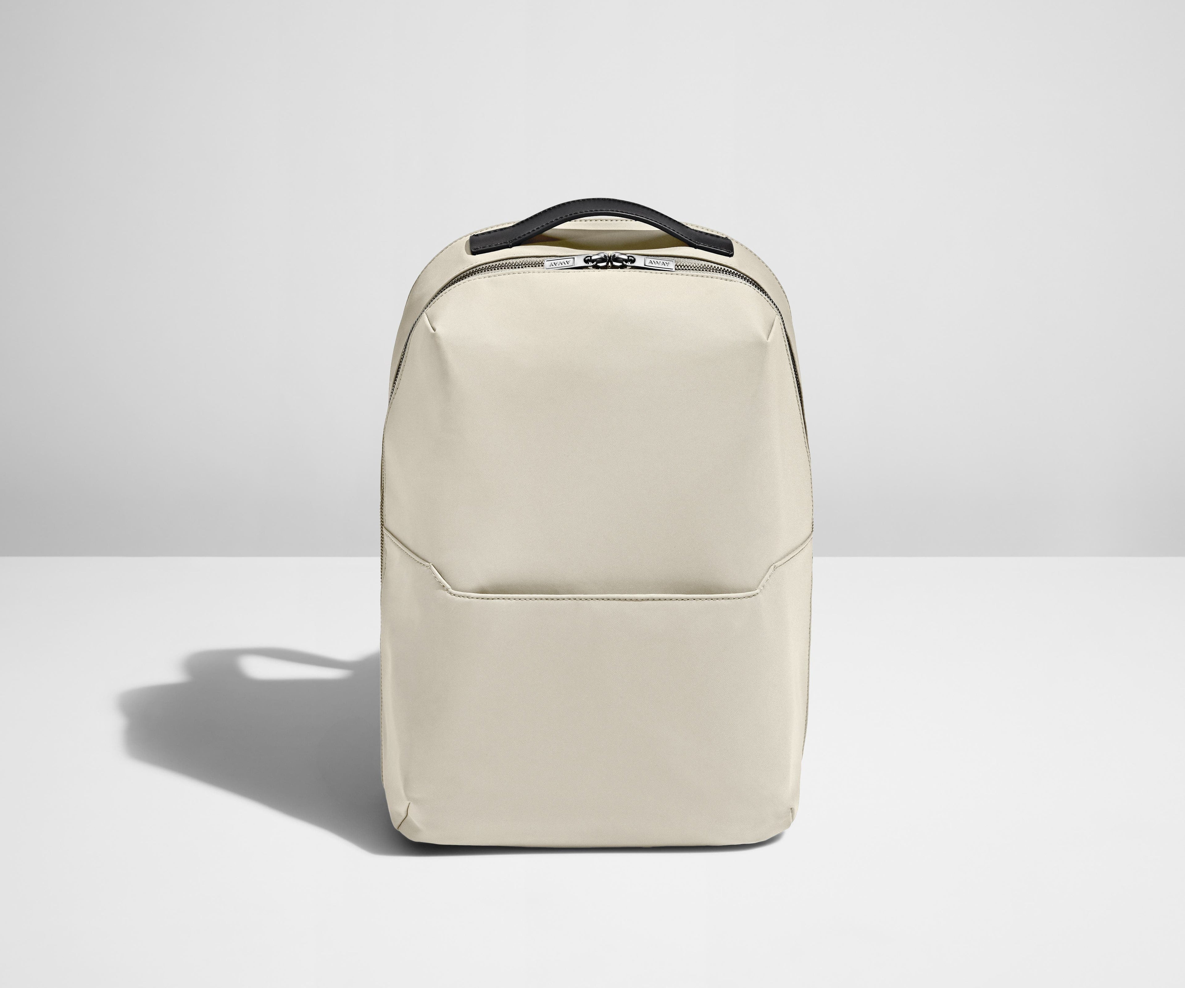 Away The Everywhere Zip Backpack in Salt White