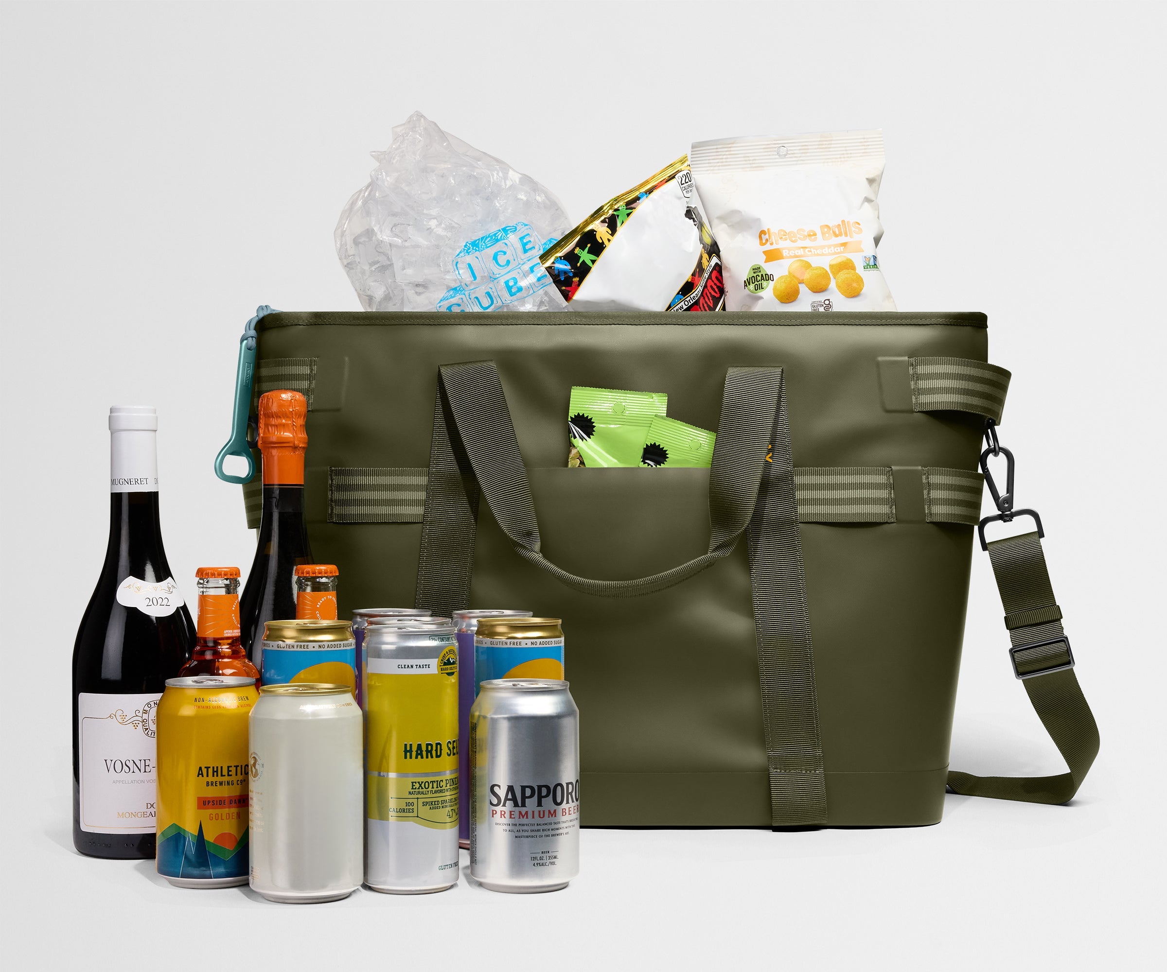 Away Cooler Tote Tote Bag - Olive Green
