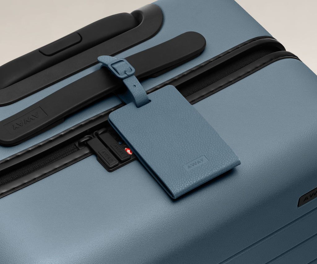 Away The Luggage Tag in Coast Blue