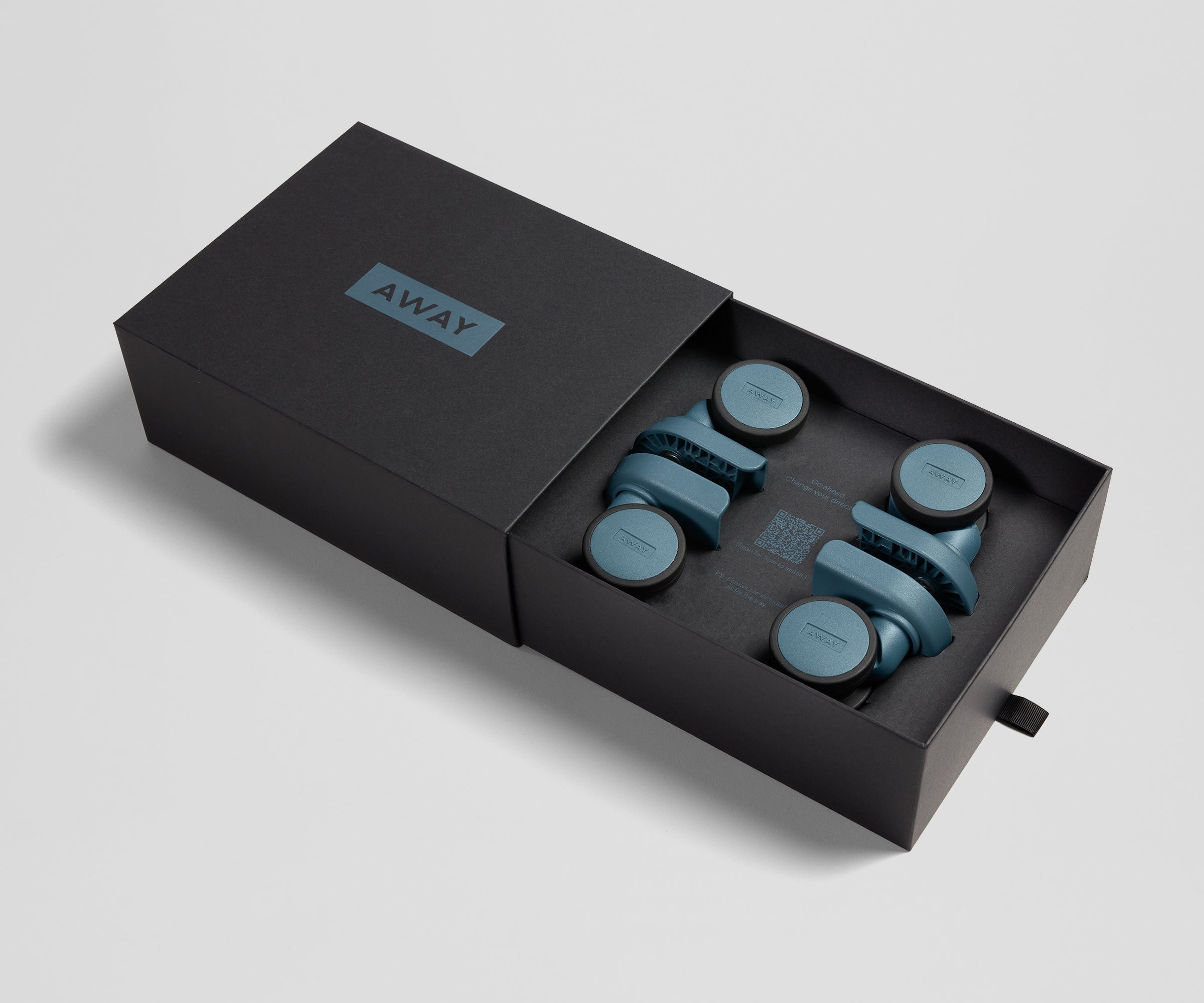 Away Custom Carry-On Wheel Set Suitcase - Coast Blue
