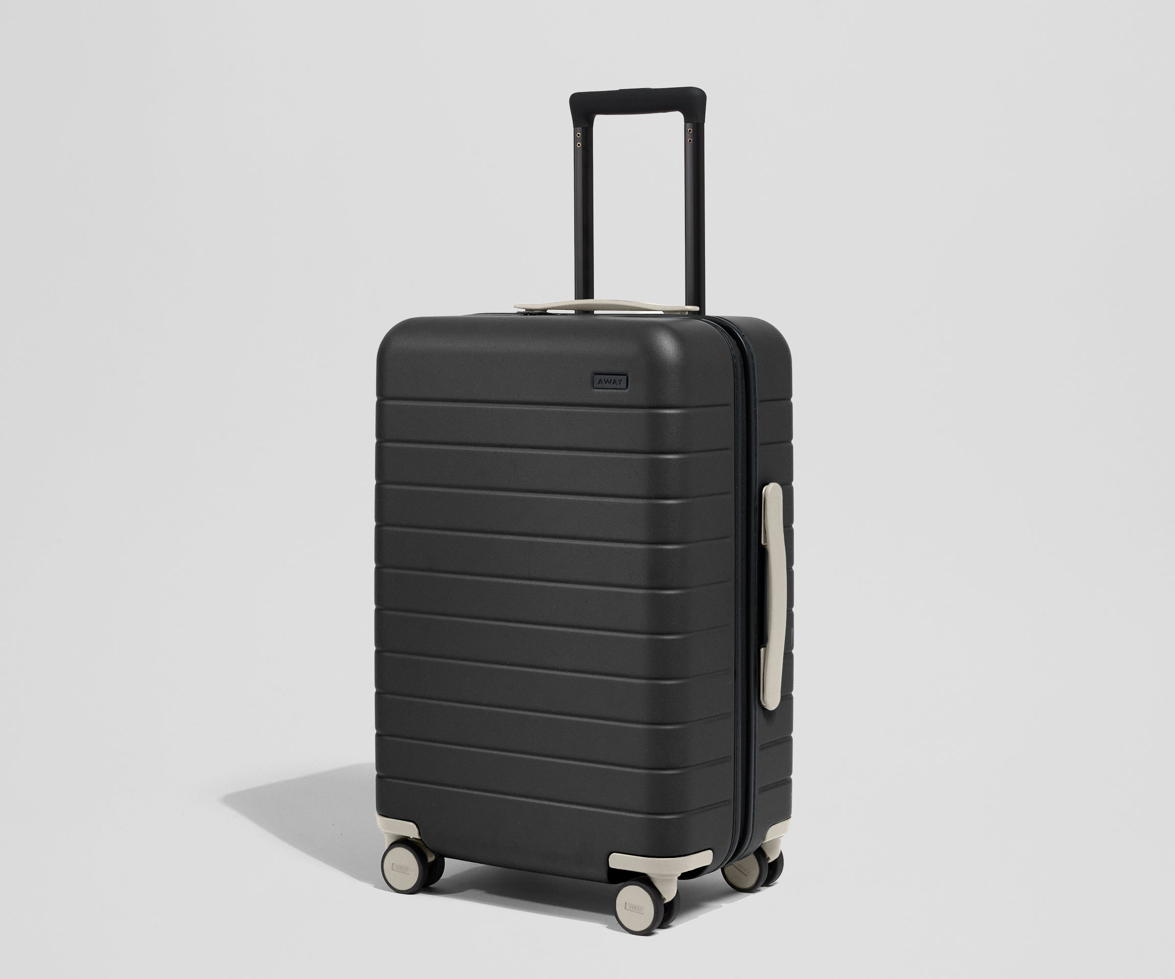 Away Custom Checked Wheel Set Suitcase - Salt White
