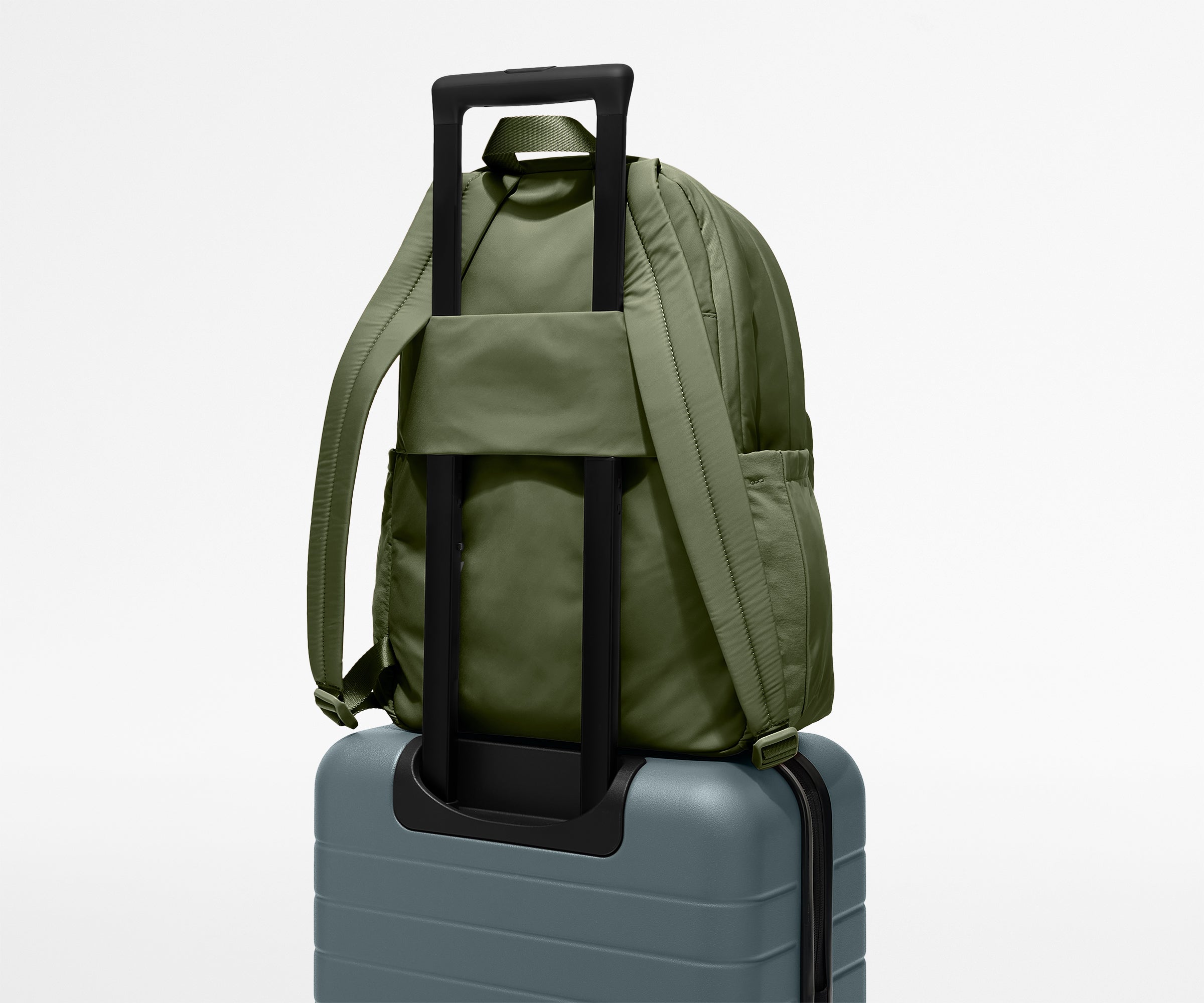 Away Large Featherlight Backpack in Olive Green