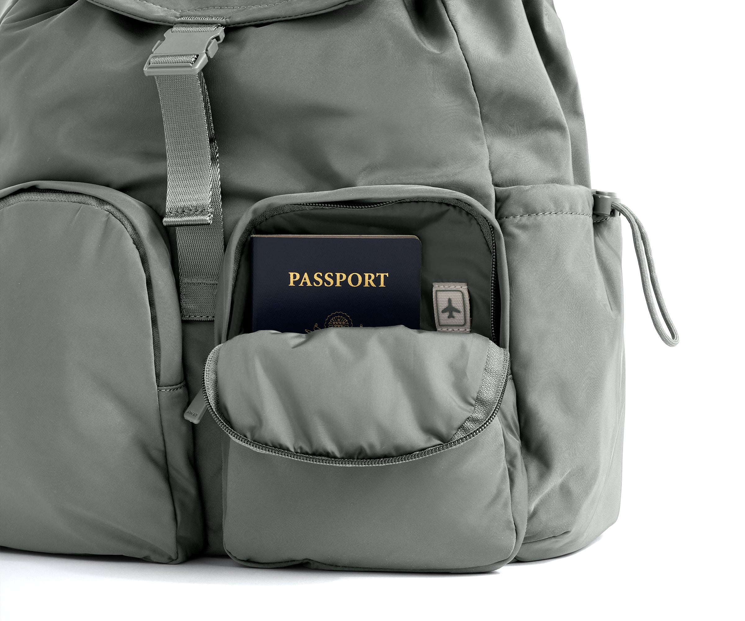 Away Featherlight Cargo Backpack in Nordic Gray