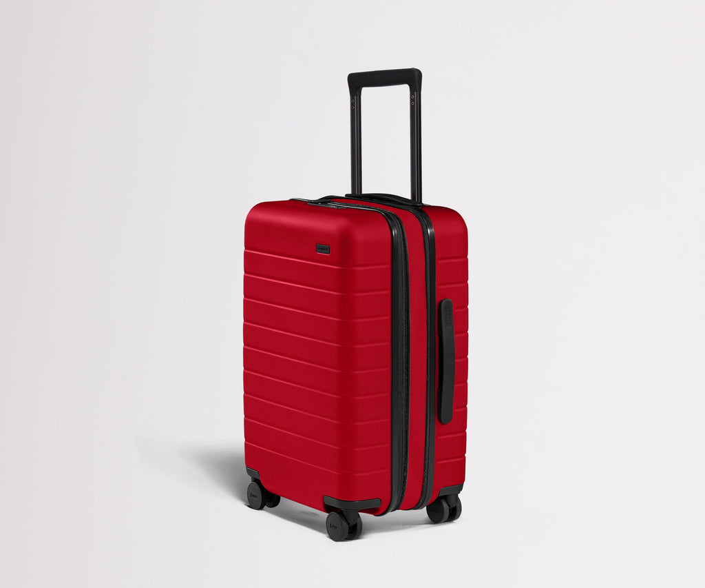 Away The Carry-On Flex Suitcase - Cherry Red