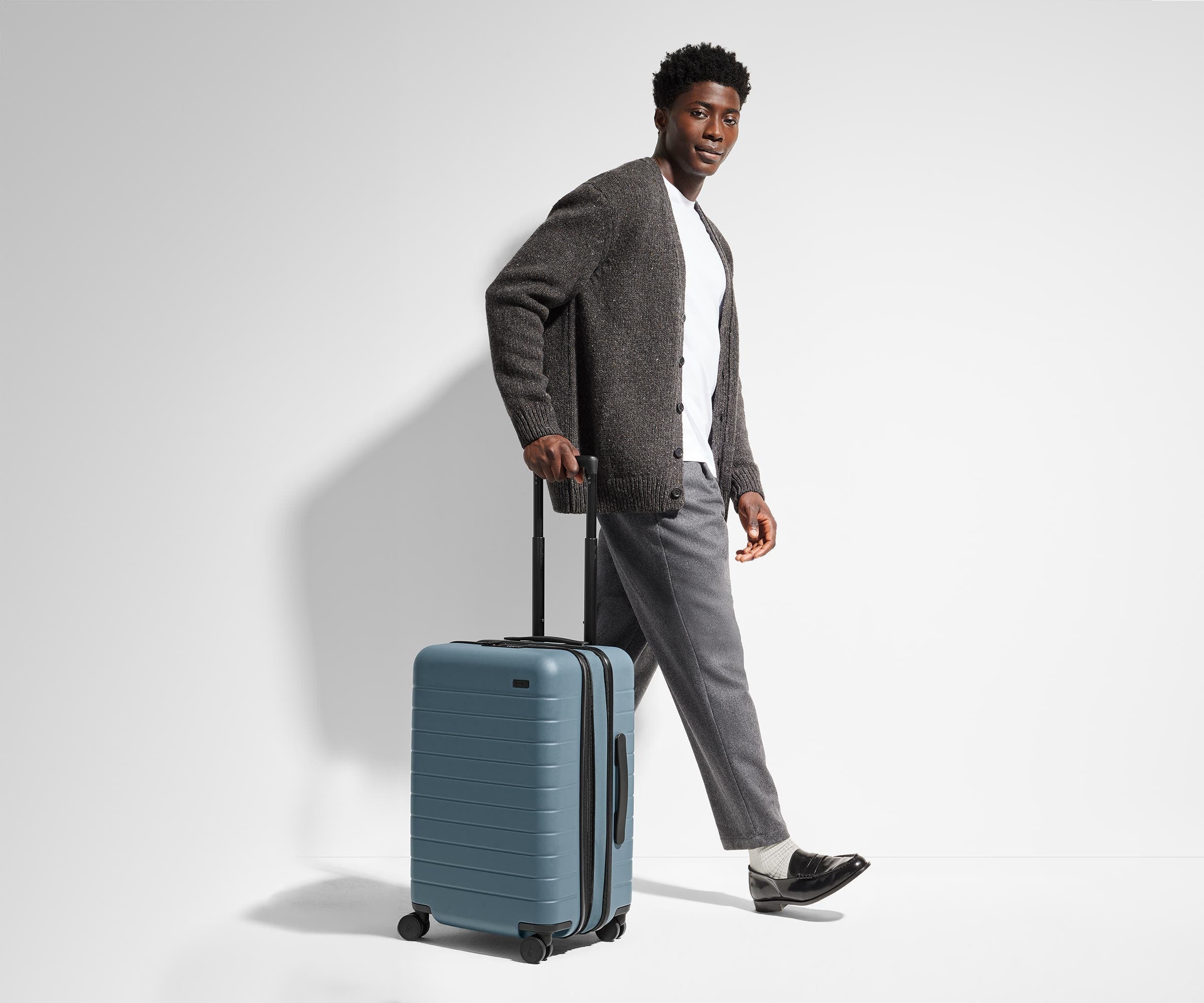 Away The Bigger Carry-On Flex Suitcase - Jet Black