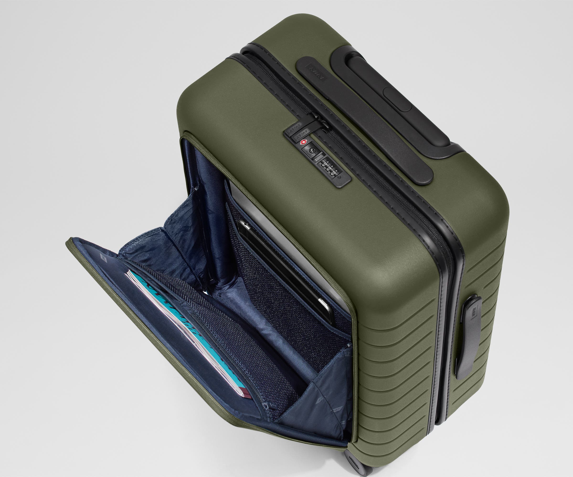 Away The Executive Carry-On Suitcase - Olive Green