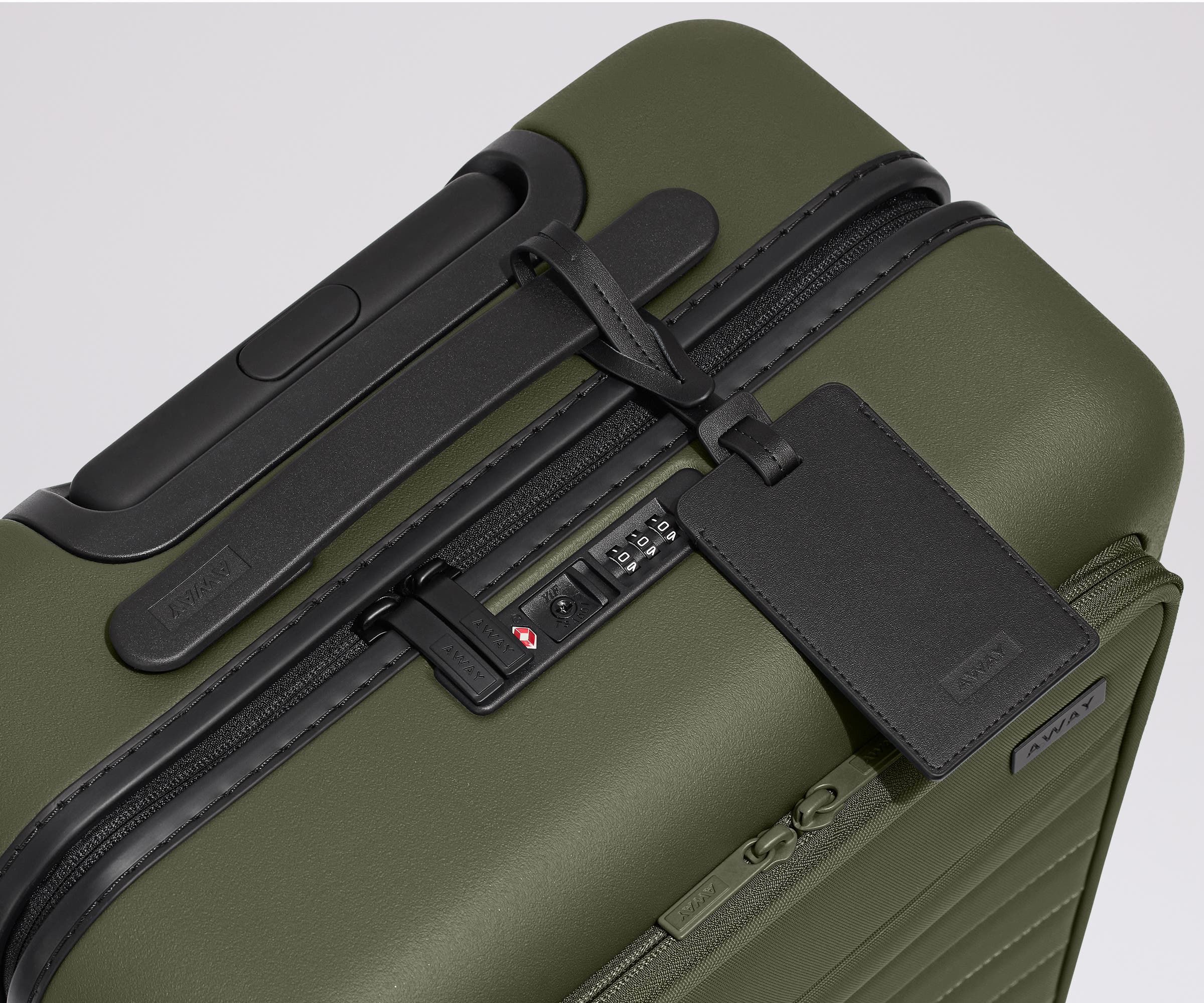 Away The Executive Carry-On Suitcase - Olive Green