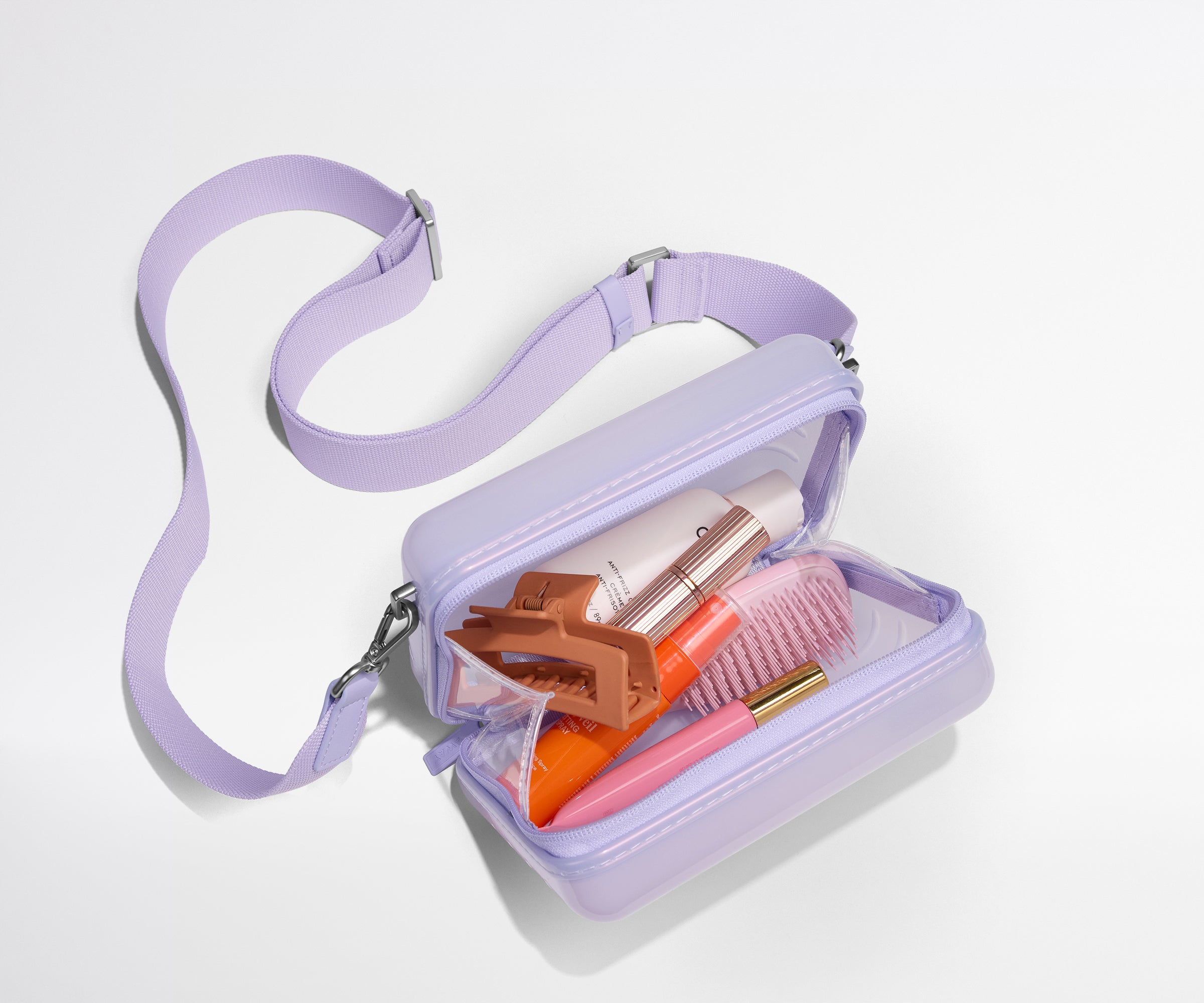 Away The Mini Crossbody Packing Cubes - Glazed Lavender Haze Purple