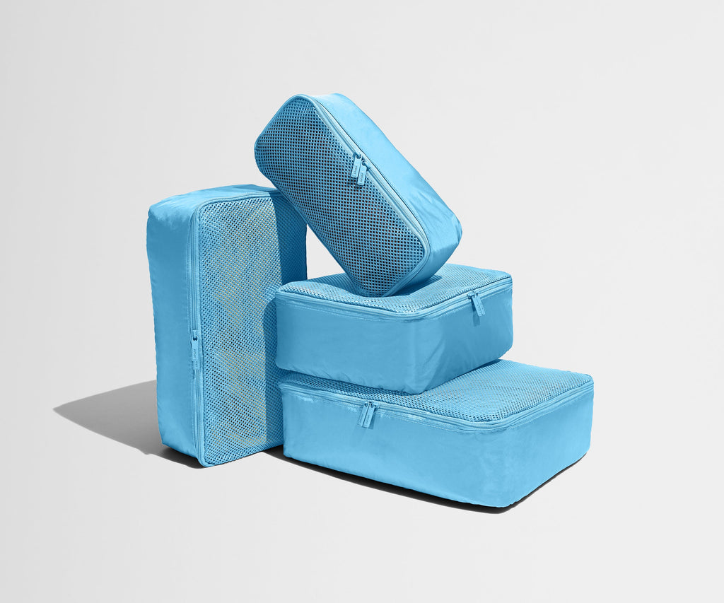 Away Insider Packing Cubes (Set of 4) in Opal Blue